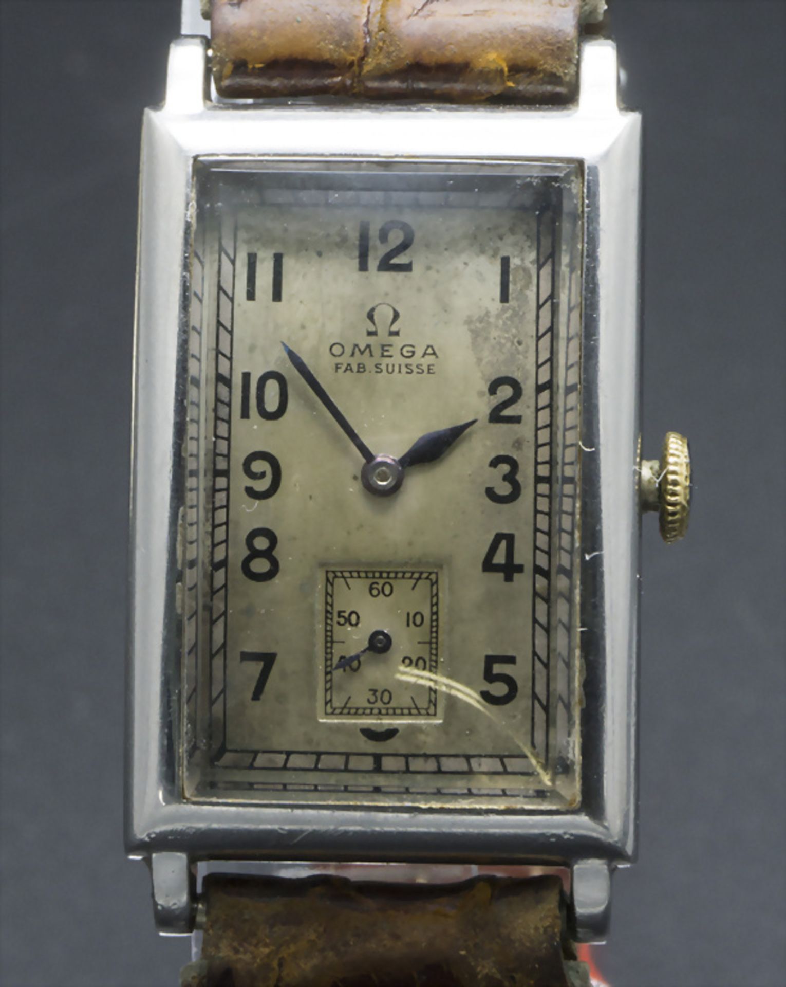 Art Déco Herrenarmbanduhr / An Art Deco men's wristwatch, Omega, Schweiz, um 1935 - Image 6 of 6