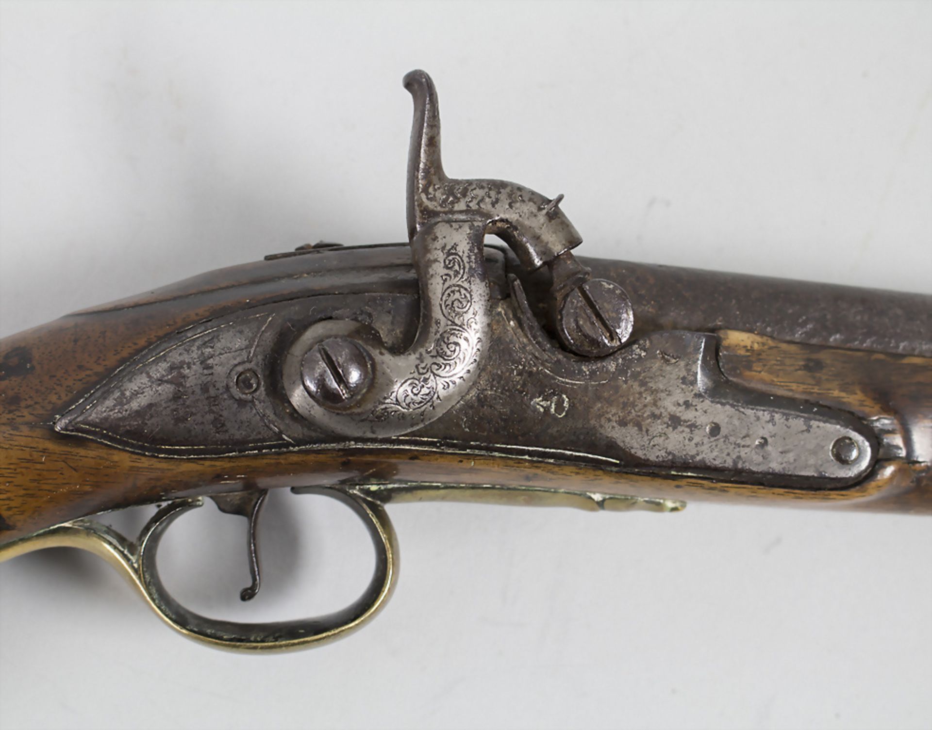 Englische Offizierspistole / An English officer's pistol, um 1742 - Bild 3 aus 4