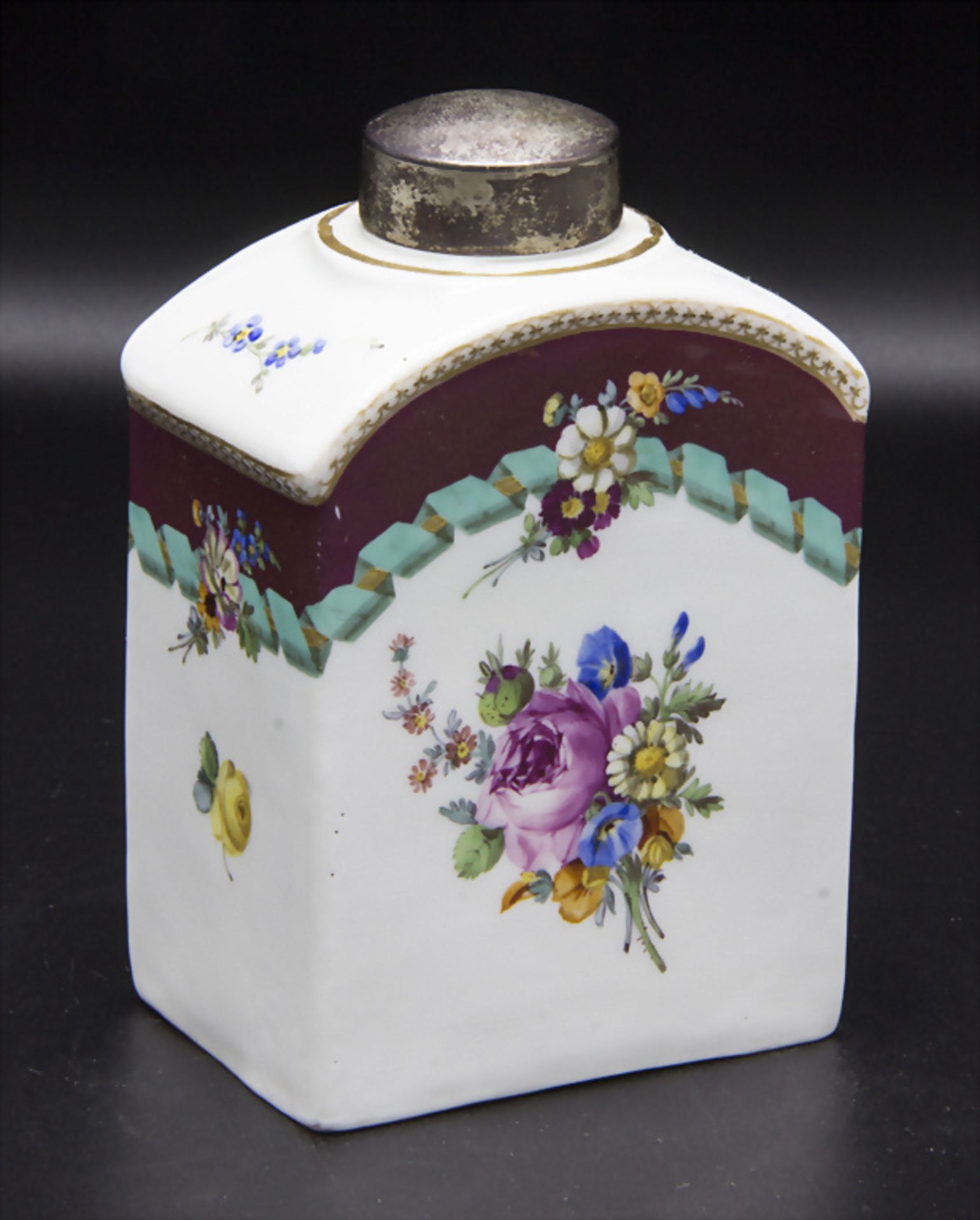 Teedose / A tea caddy, Meissen, um 1770 - Bild 2 aus 6