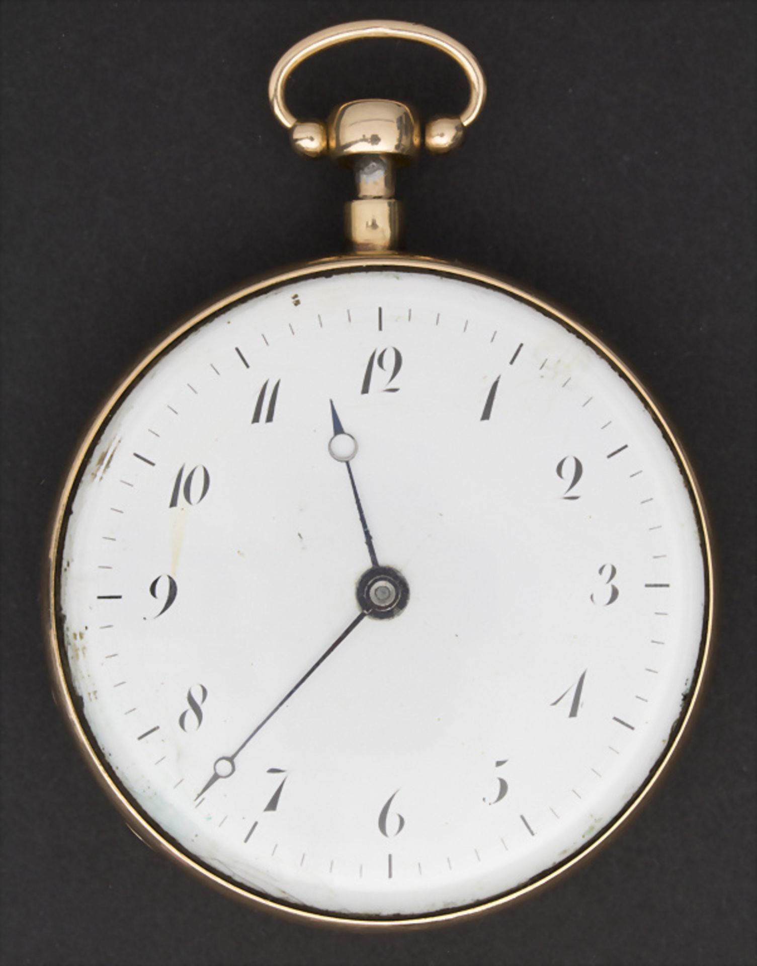 Offene Herrentaschenuhr ¼ Std.-Repetition / A pocket watch, Schweiz/Swiss, um 1820