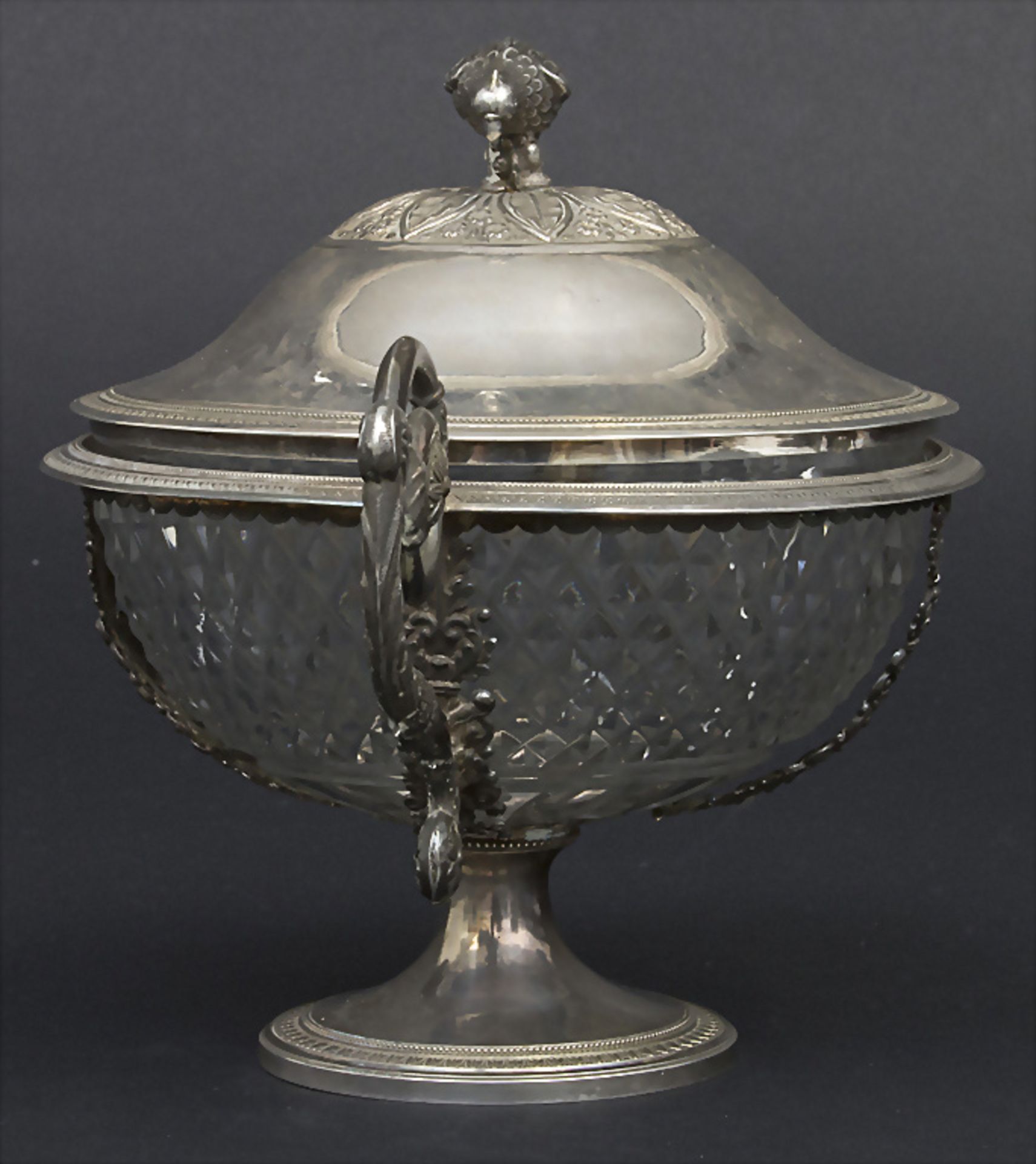 Deckeldose / A lidded silver bowl, Brüssel / Brussels, um 1840 - Image 4 of 11