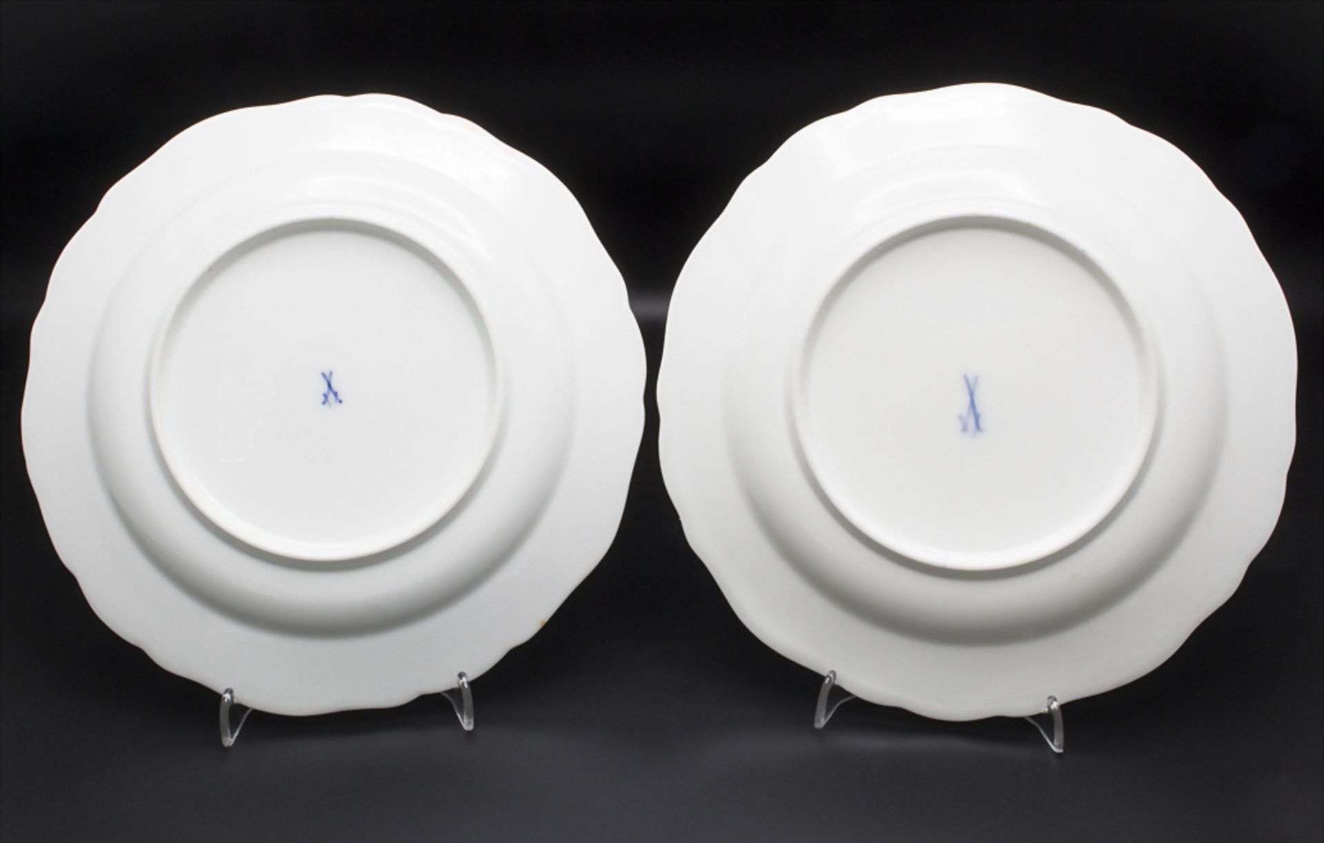 Zwei Dessertteller / Two cake plates, Meissen, 19. Jh. - Image 3 of 7