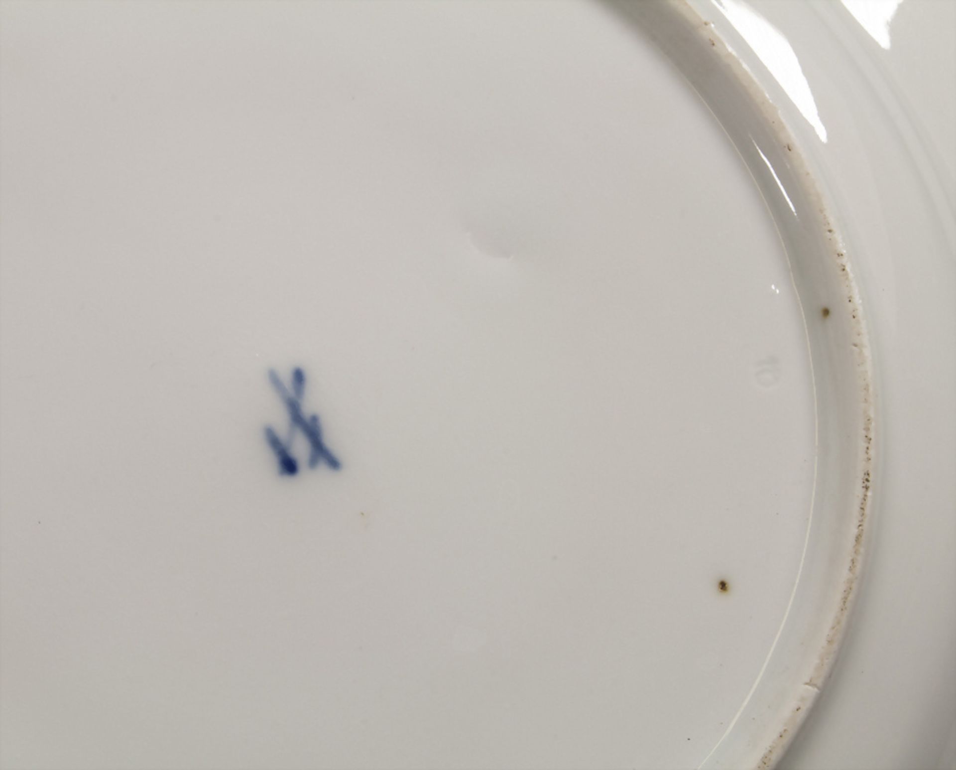 Zwei Dessertteller / Two cake plates, Meissen, 19. Jh. - Image 7 of 7