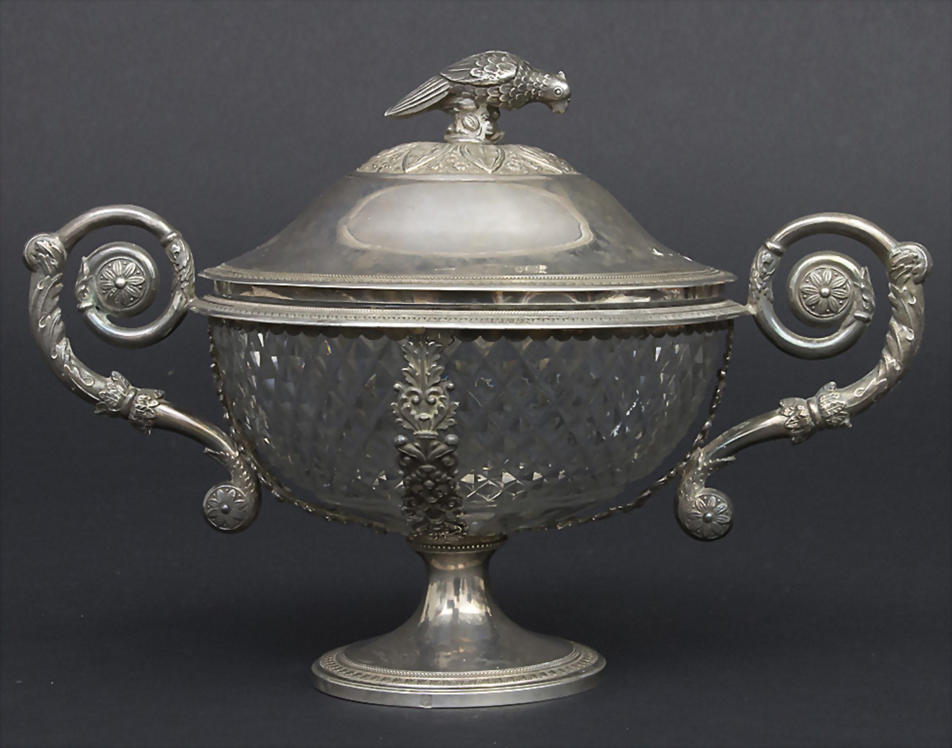 Deckeldose / A lidded silver bowl, Brüssel / Brussels, um 1840 - Image 3 of 11