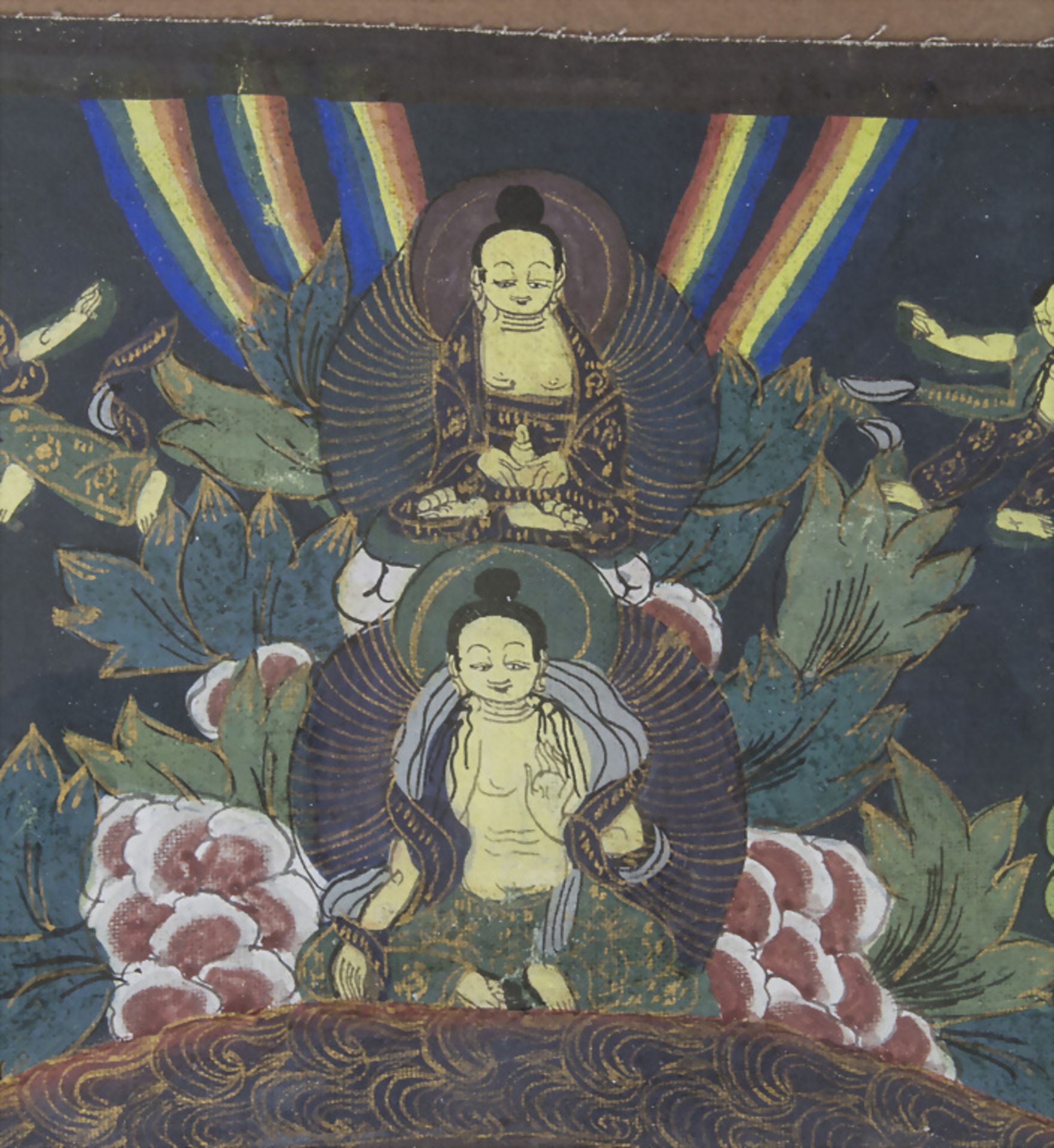Tangka / A tangka, tibeto-chinesisch, 20. Jh. - Image 5 of 5