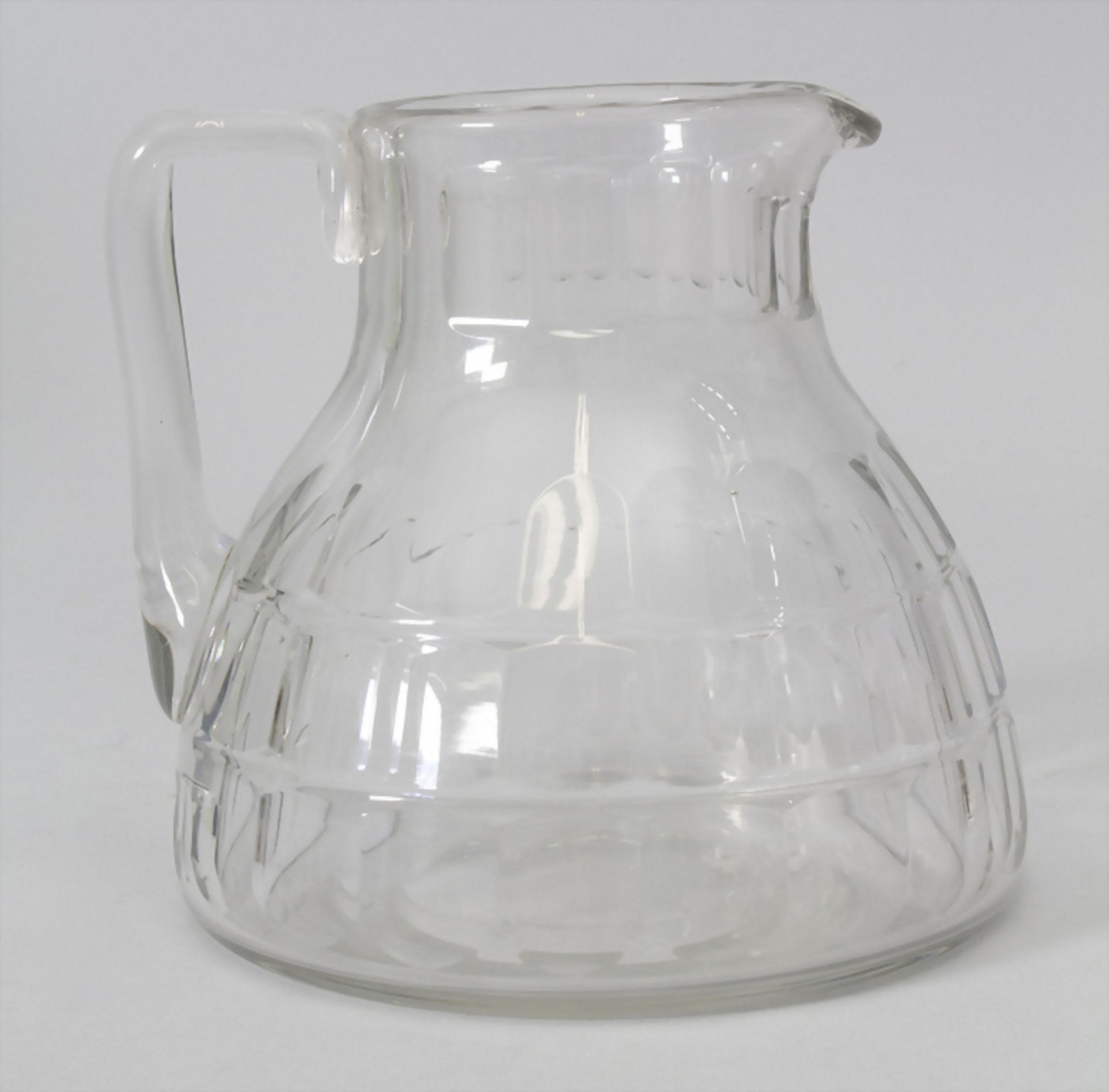 Jugendstil Glaskrug / An Art Nouveau glass jug, Baccarat, Frankreich, um 1900 - Image 2 of 2