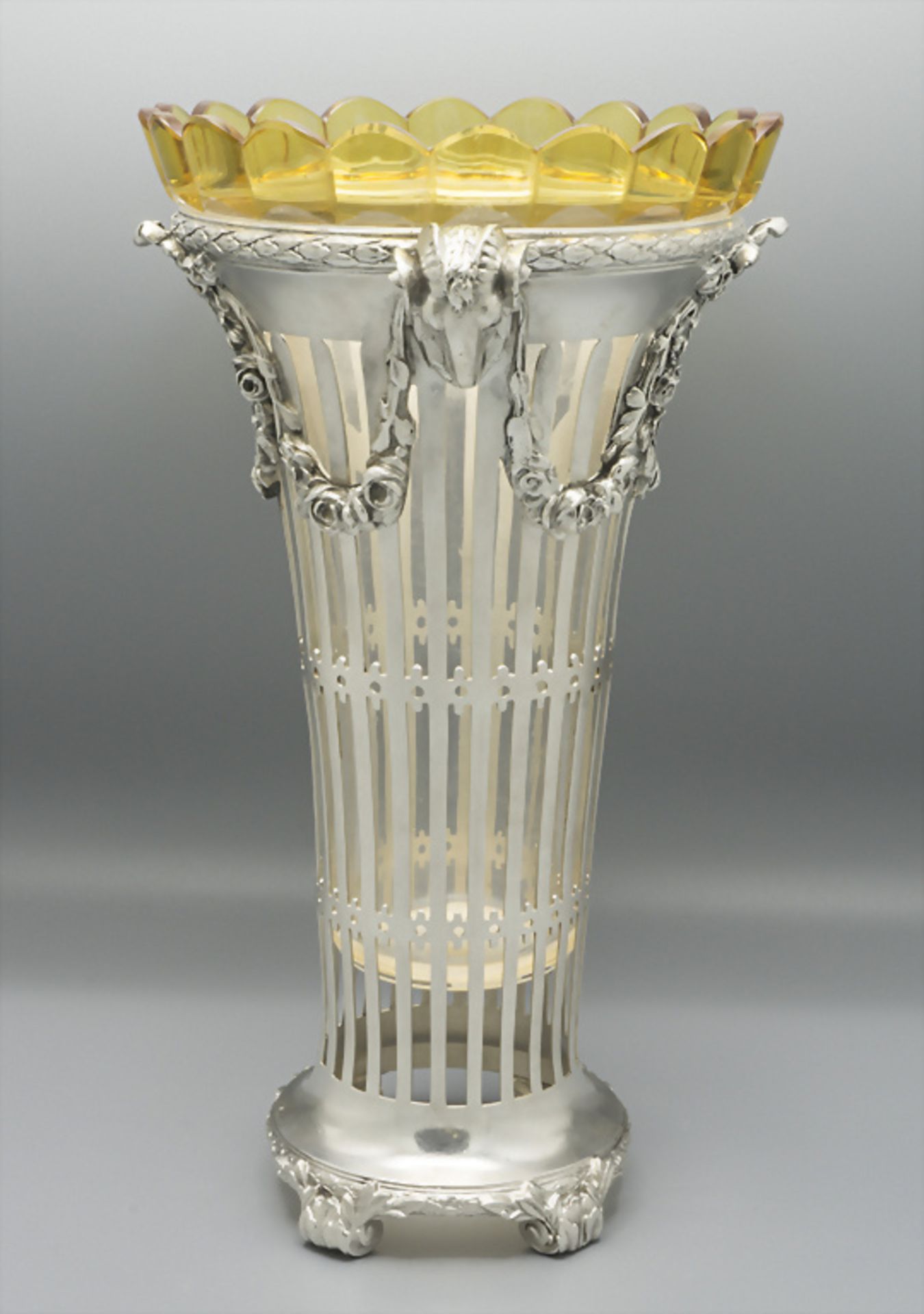 Jugendstil Vase / An Art Nouveau silver vase, Bruckmann & Söhne, Heilbronn, um 1910 - Image 2 of 7