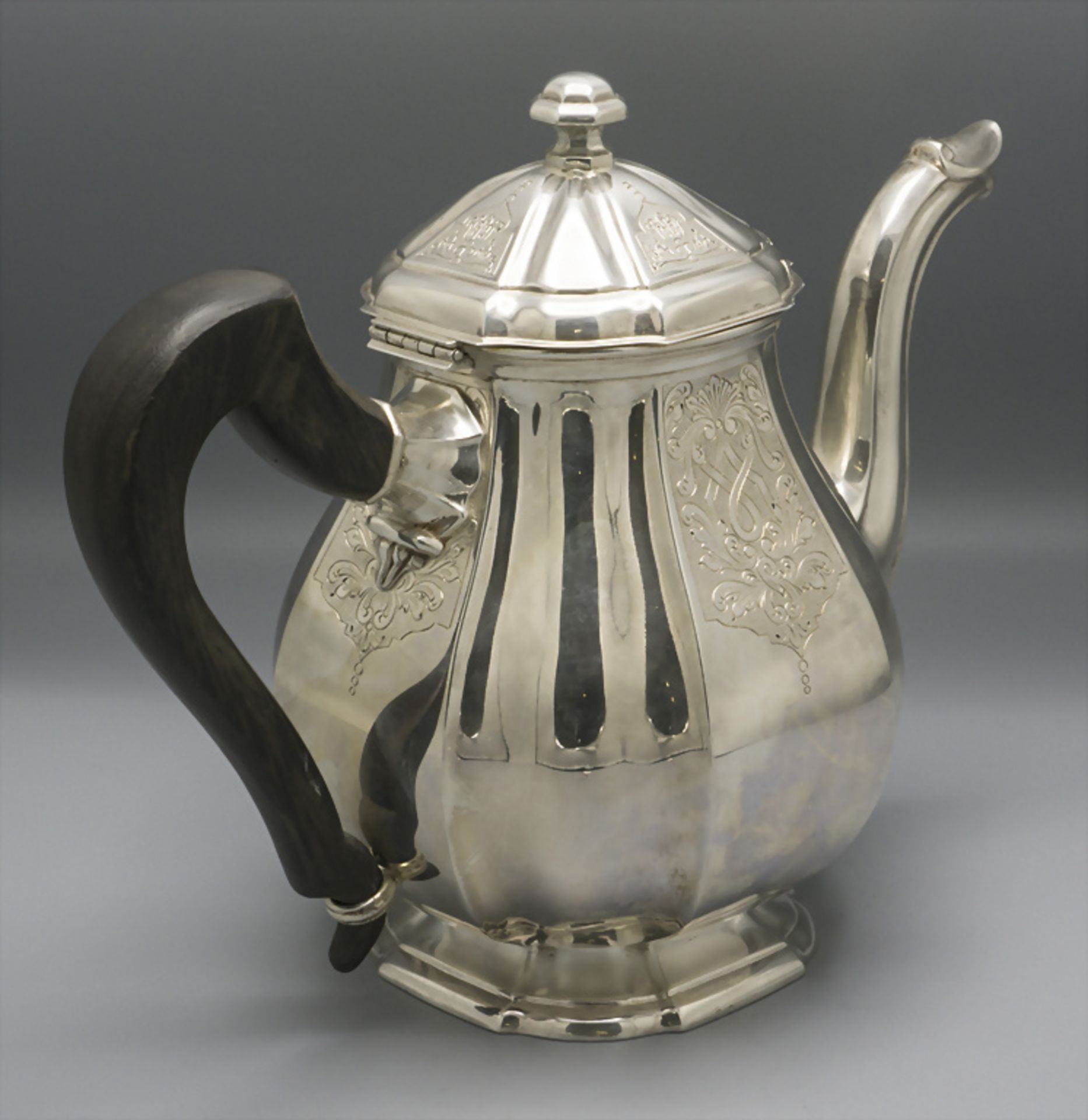 Teekanne / A ´silver tea pot, Belgien, um 1900 - Image 3 of 6