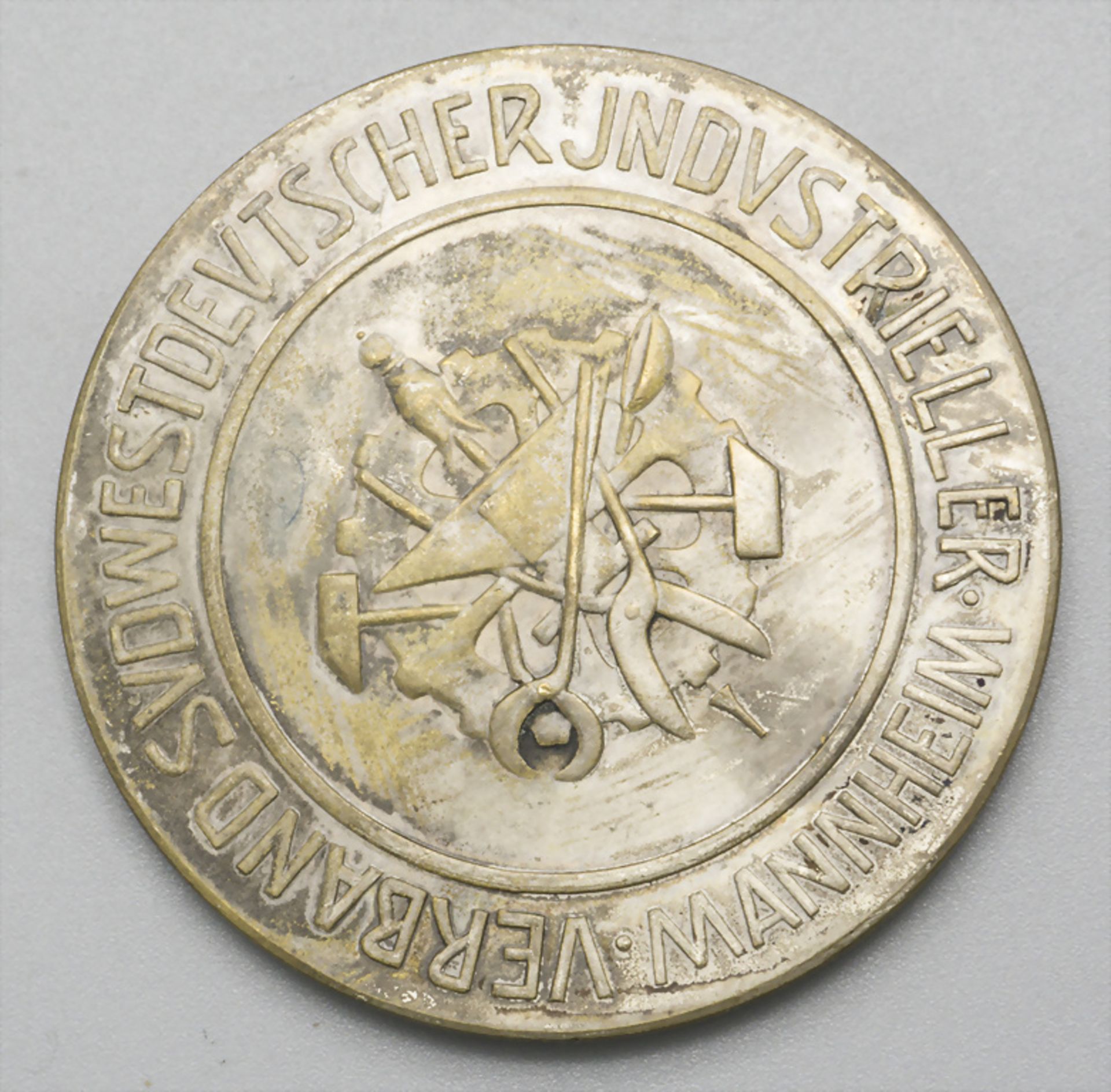 Medaille 'Verband Südwestdeutscher Industrieller in Mannheim', um 1920 - Image 2 of 2