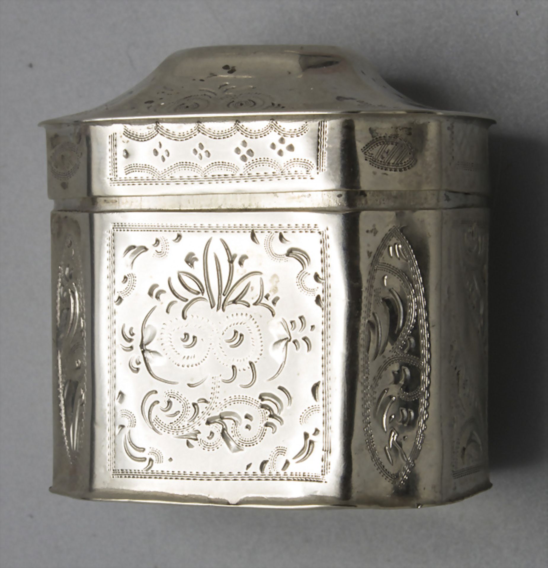 Tabatiere / Schnupftabakdose / A silver snuff box, Niederlande / Nederland, um 1833 - Image 6 of 8