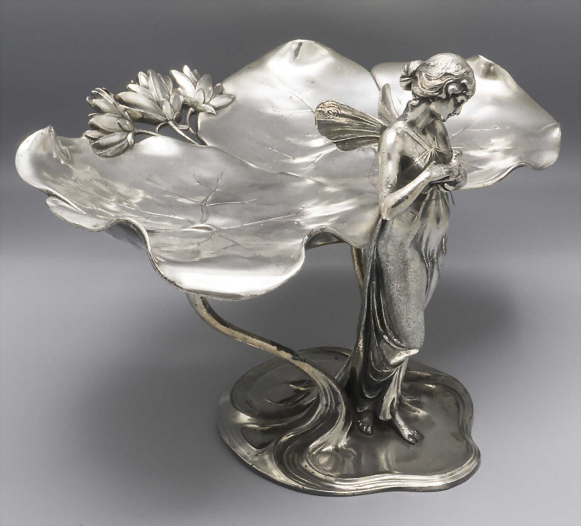 Jugendstil Obstschale / An Art Nouveau fruit bowl, WMF, Geislingen, um 1915 - Bild 2 aus 5