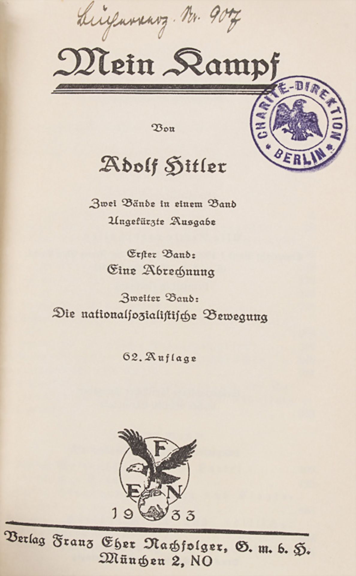 Adolf Hitler: 'Mein Kampf', 3. Reich - Image 2 of 2