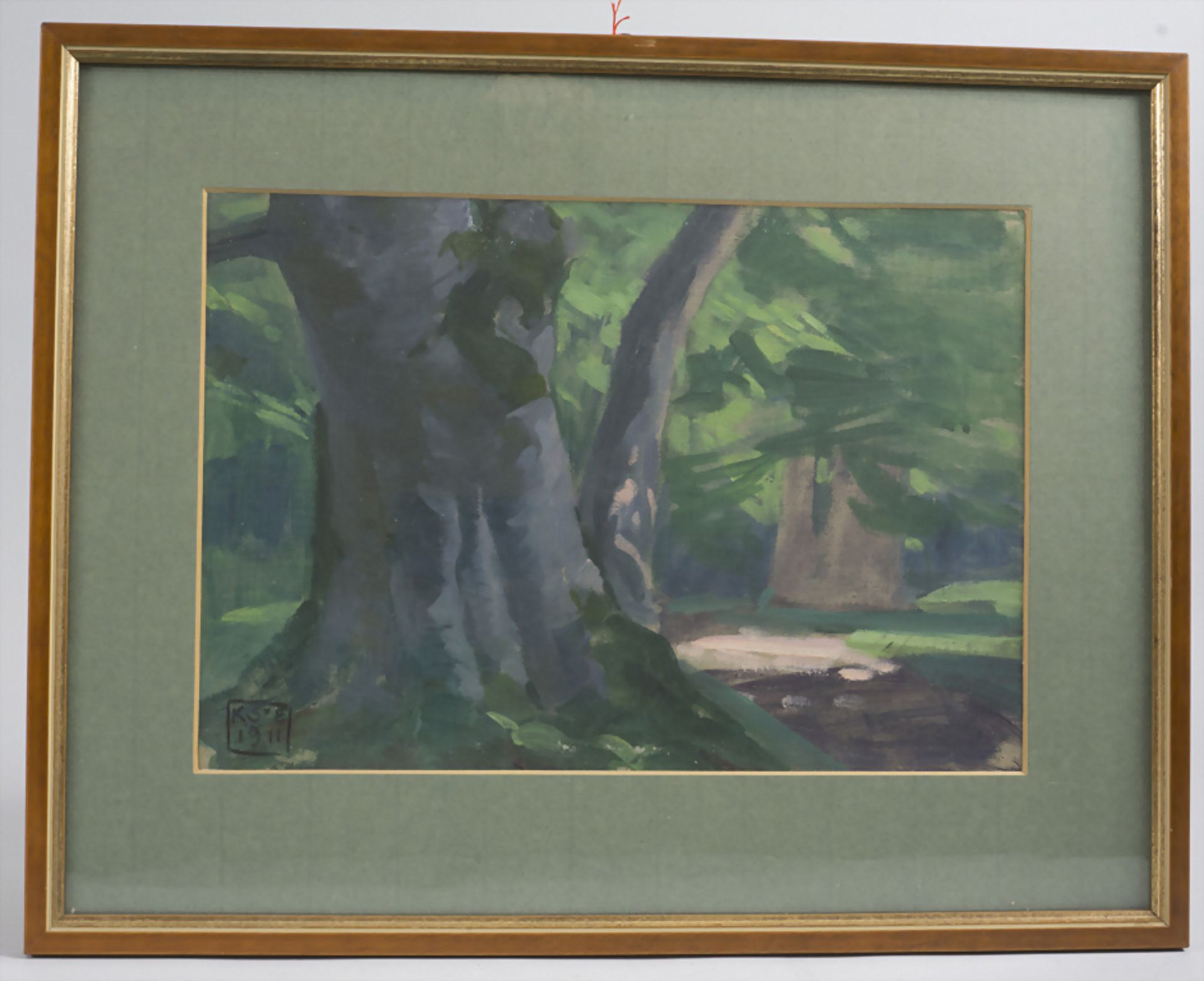 Karl Schmoll von Eisenwerth, 'Waldlichtung' / 'Forest glade', 1911 - Image 2 of 5