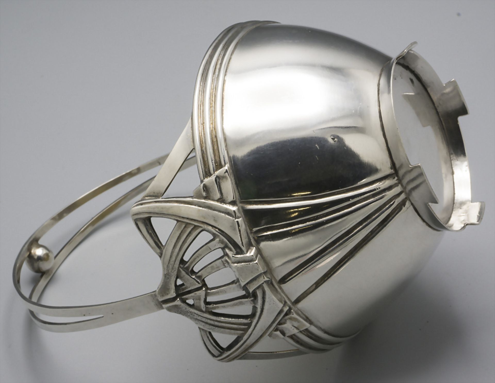 Jugendstil Korb / An Art Nouveau silver basket, um 1910 - Image 4 of 4