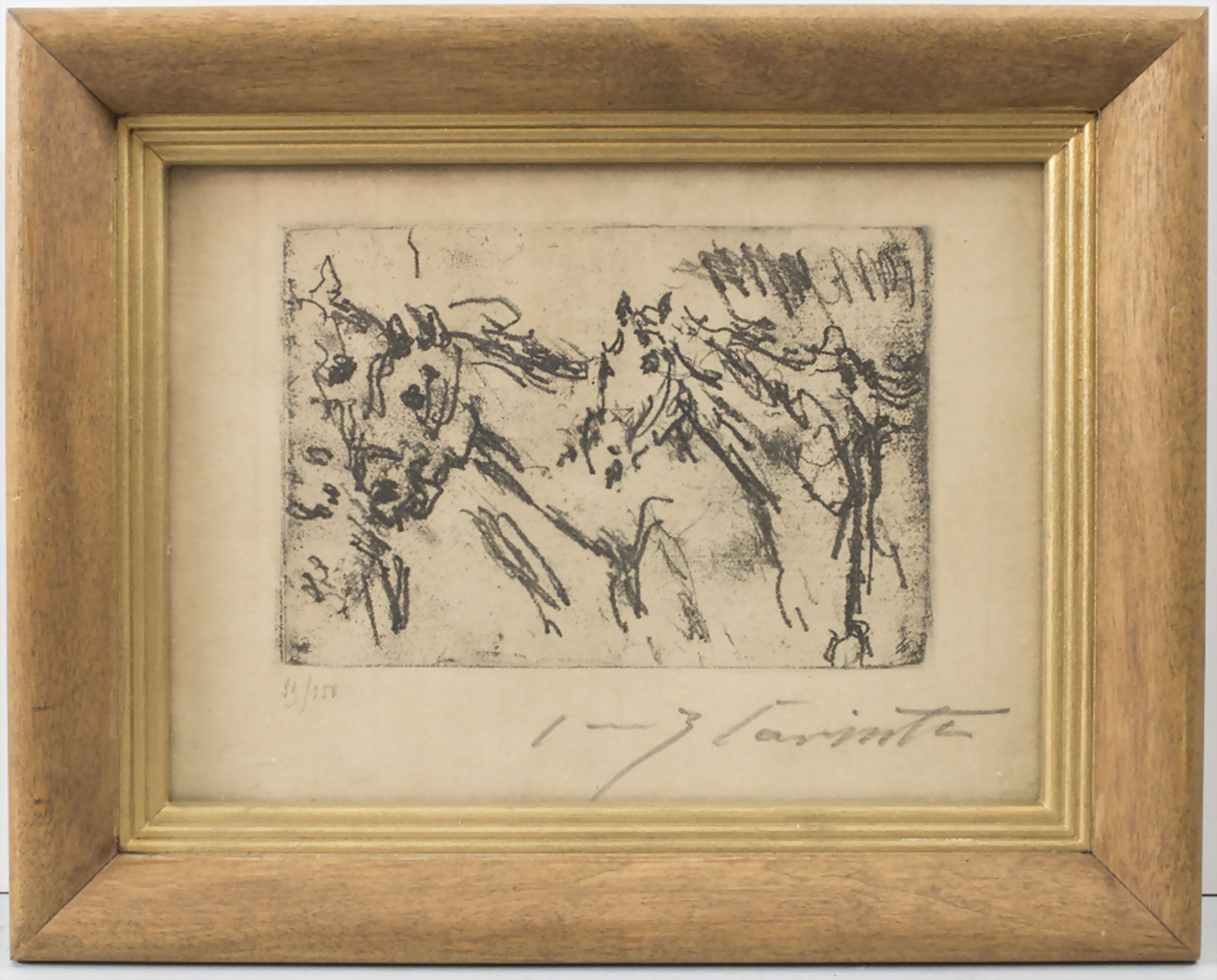 Lovis Corinth (1858-1925), 'Pferde' / 'Horses', 1917 - Image 2 of 4