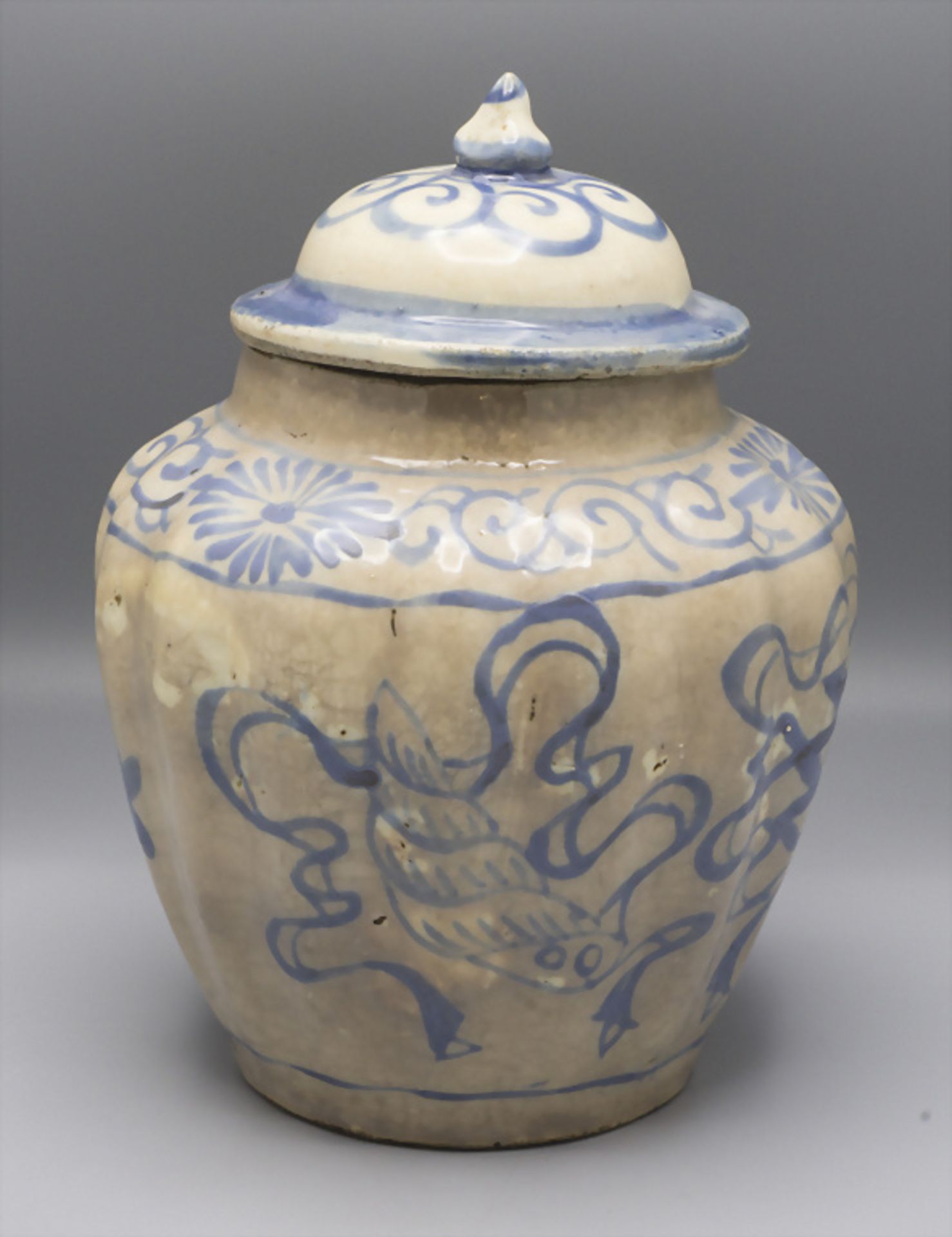 Vorratsbehälter / A ceramic storage jar, wohl China oder Tibet, 18. Jh - Bild 3 aus 6