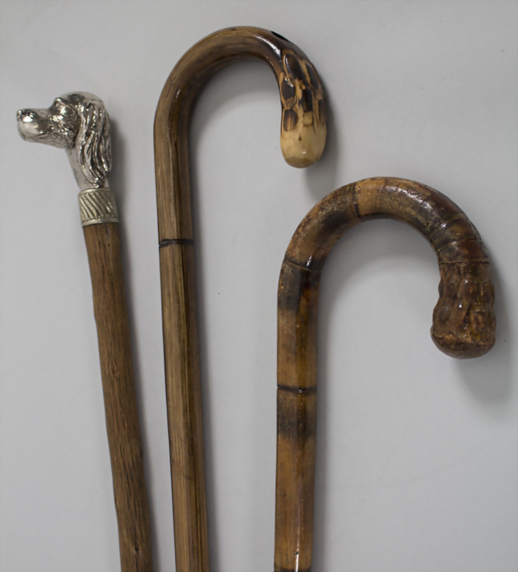 3 Spazierstöcke / A set of 3 canes
