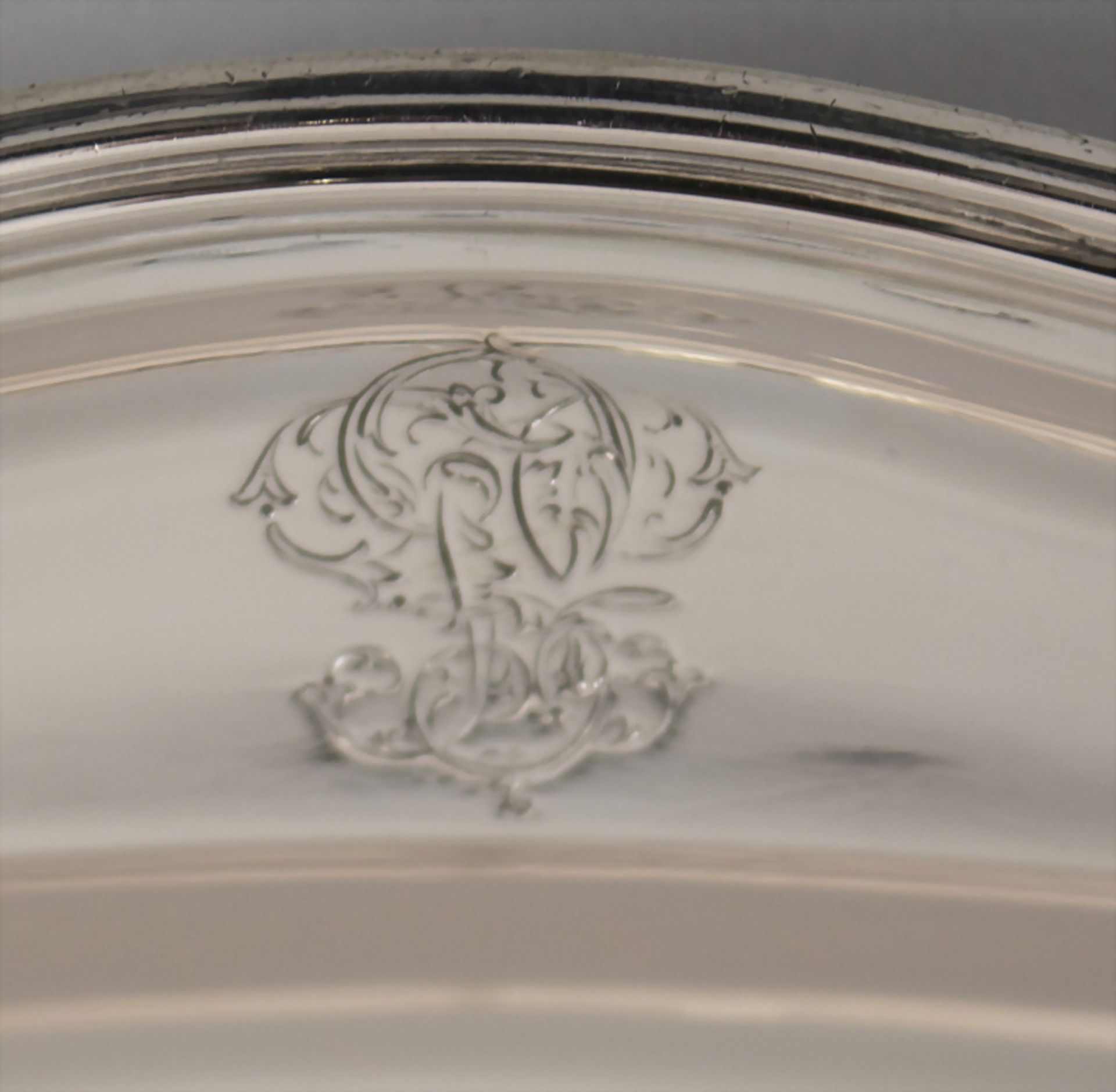 Ovale Platte / An oval silver plate, Posen, Frankfurt am Main, um 1920 - Image 2 of 4