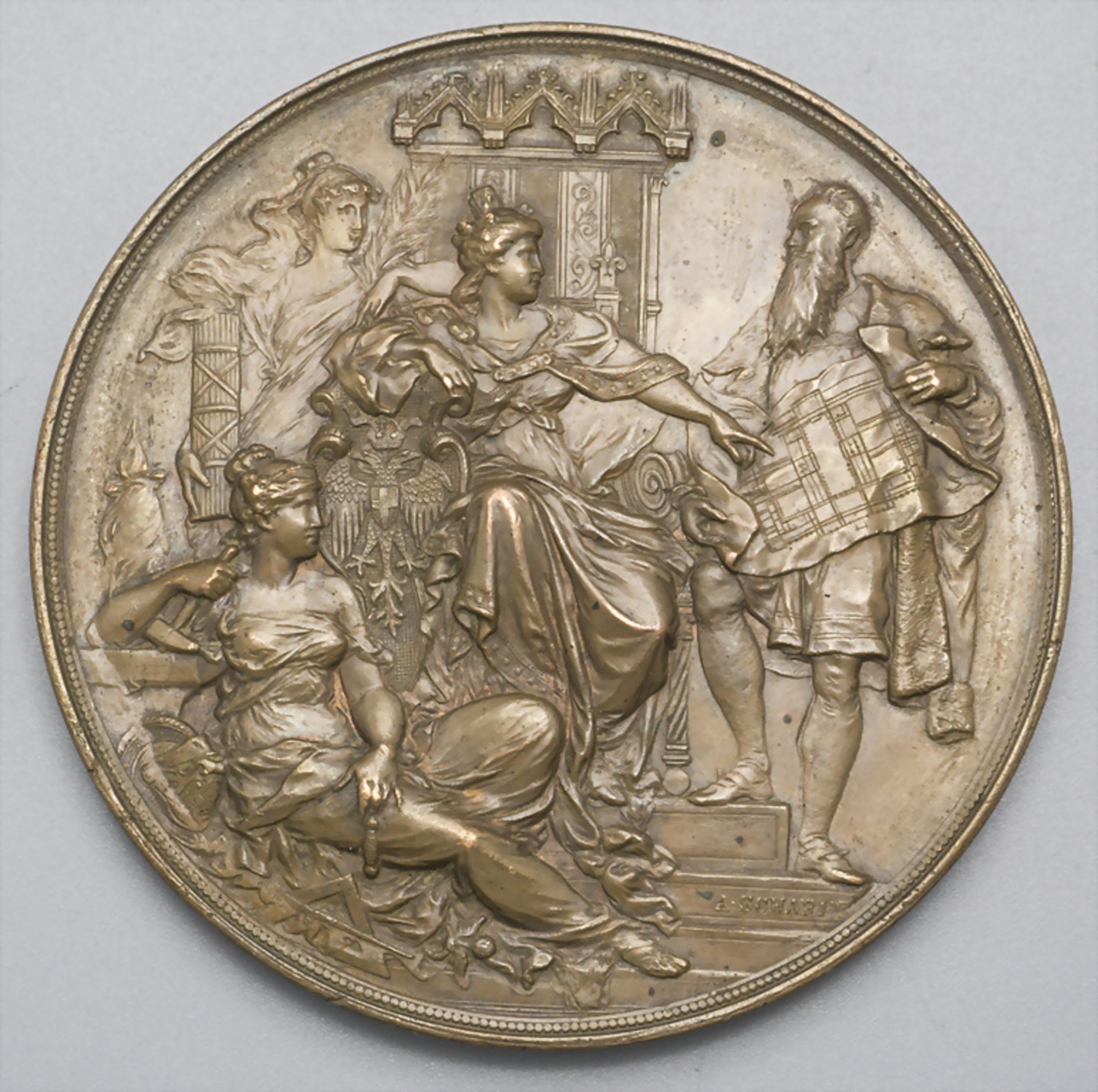 Medaille 'Vollendung des Rathauses der Stadt Wien', 1883