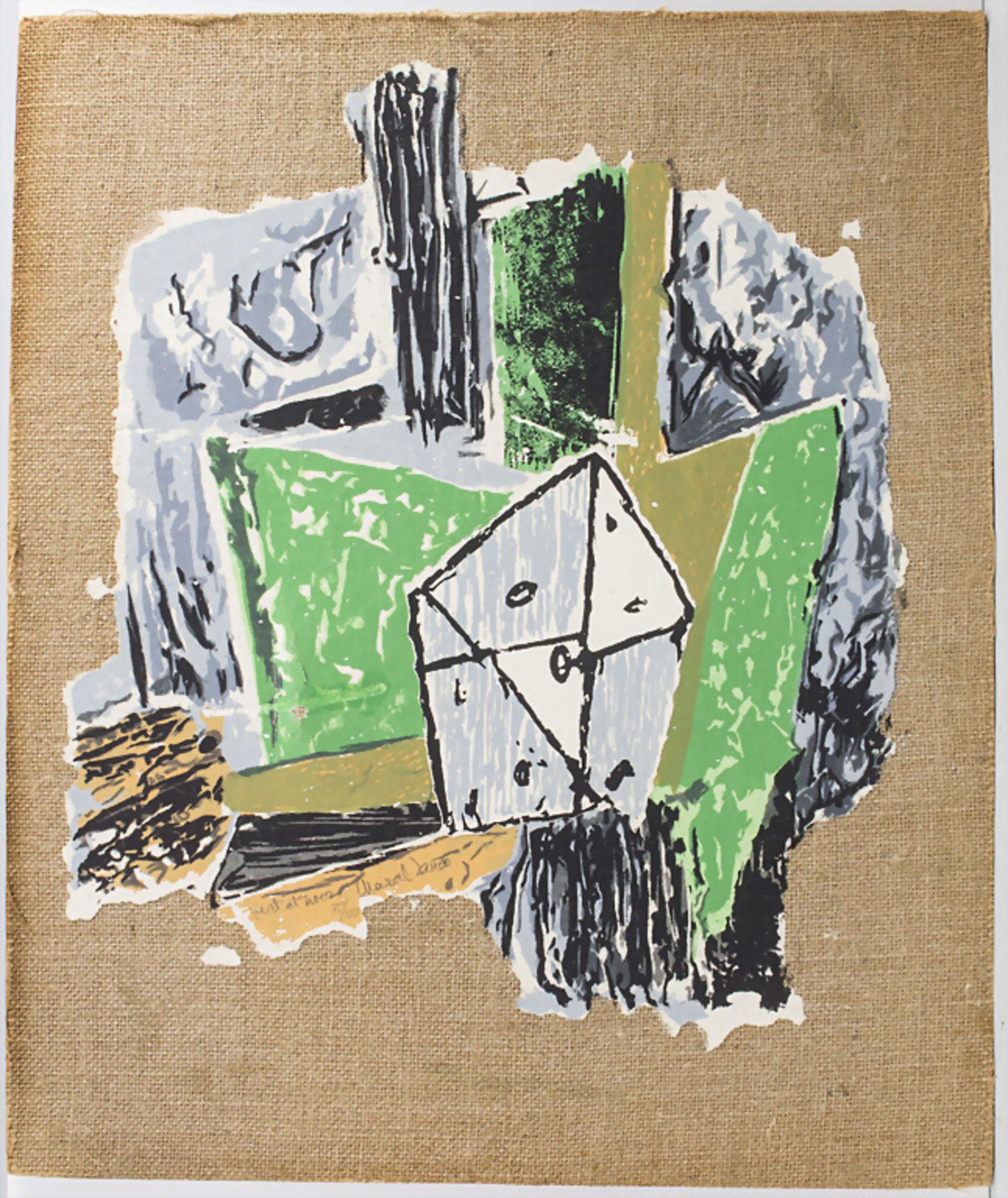 Marcel Janco (1895-1984), 'Vert et noir' / 'Green and black', 20. Jh.