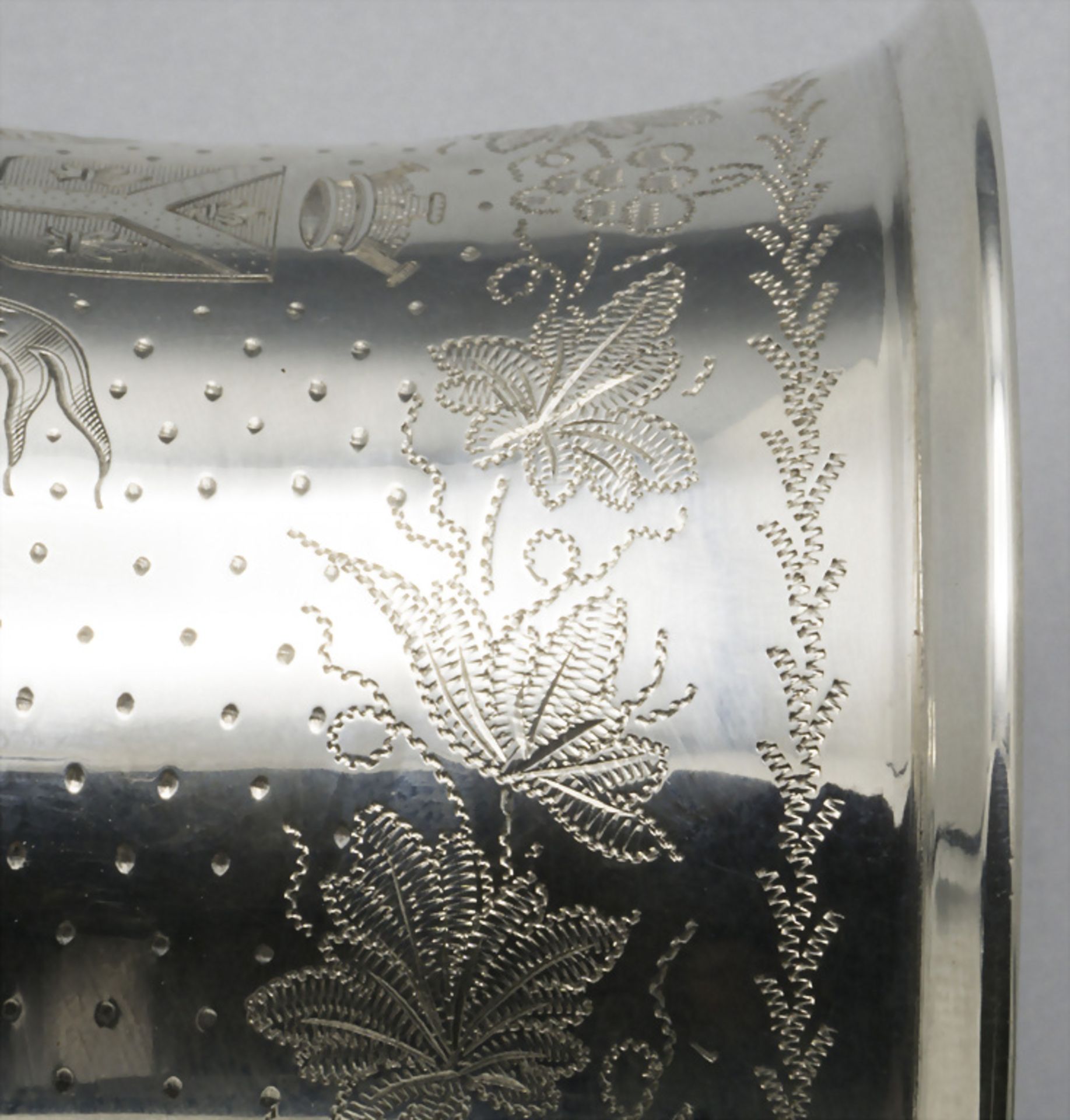 Weinbecher / A silver beaker, César Tonnelier, Paris, nach 1845 - Image 8 of 10