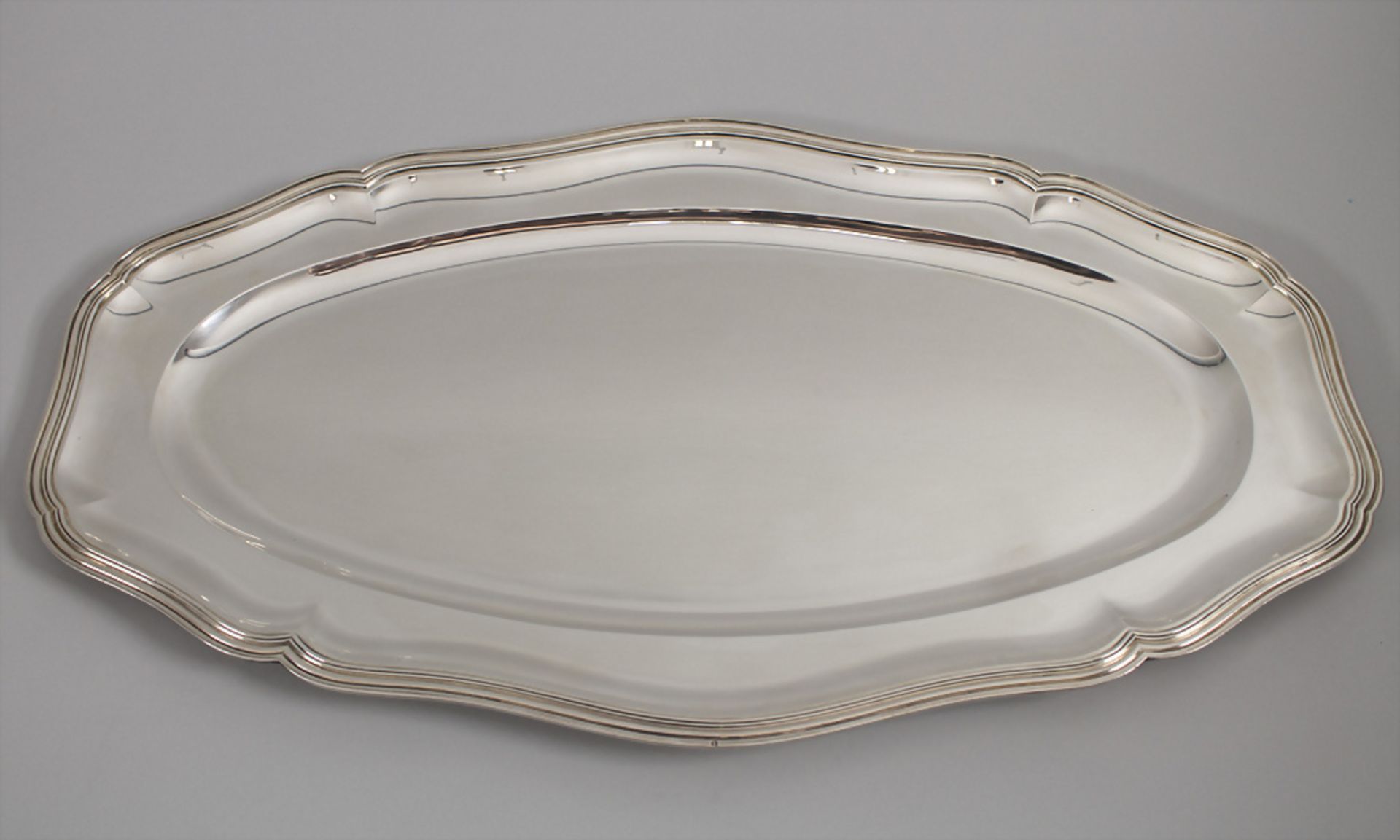 Ovale Platte / An oval silver plate, Copin, Paris, um 1925