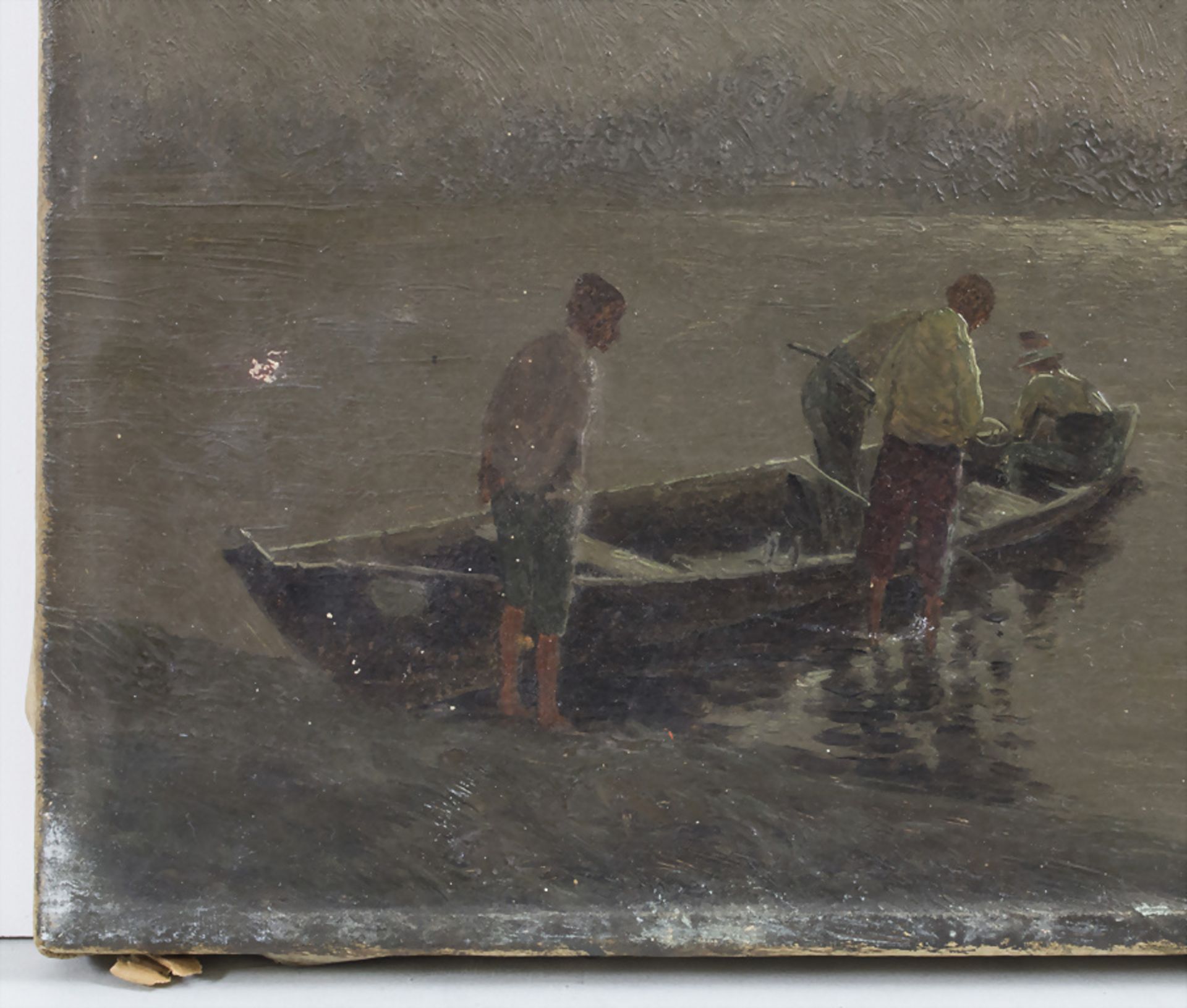 Ernst Lorenz-Murowana (1872-1950), 'Fischer bei Tagesanbruch' / 'Fishermen at daybreak', Ende ... - Image 3 of 8