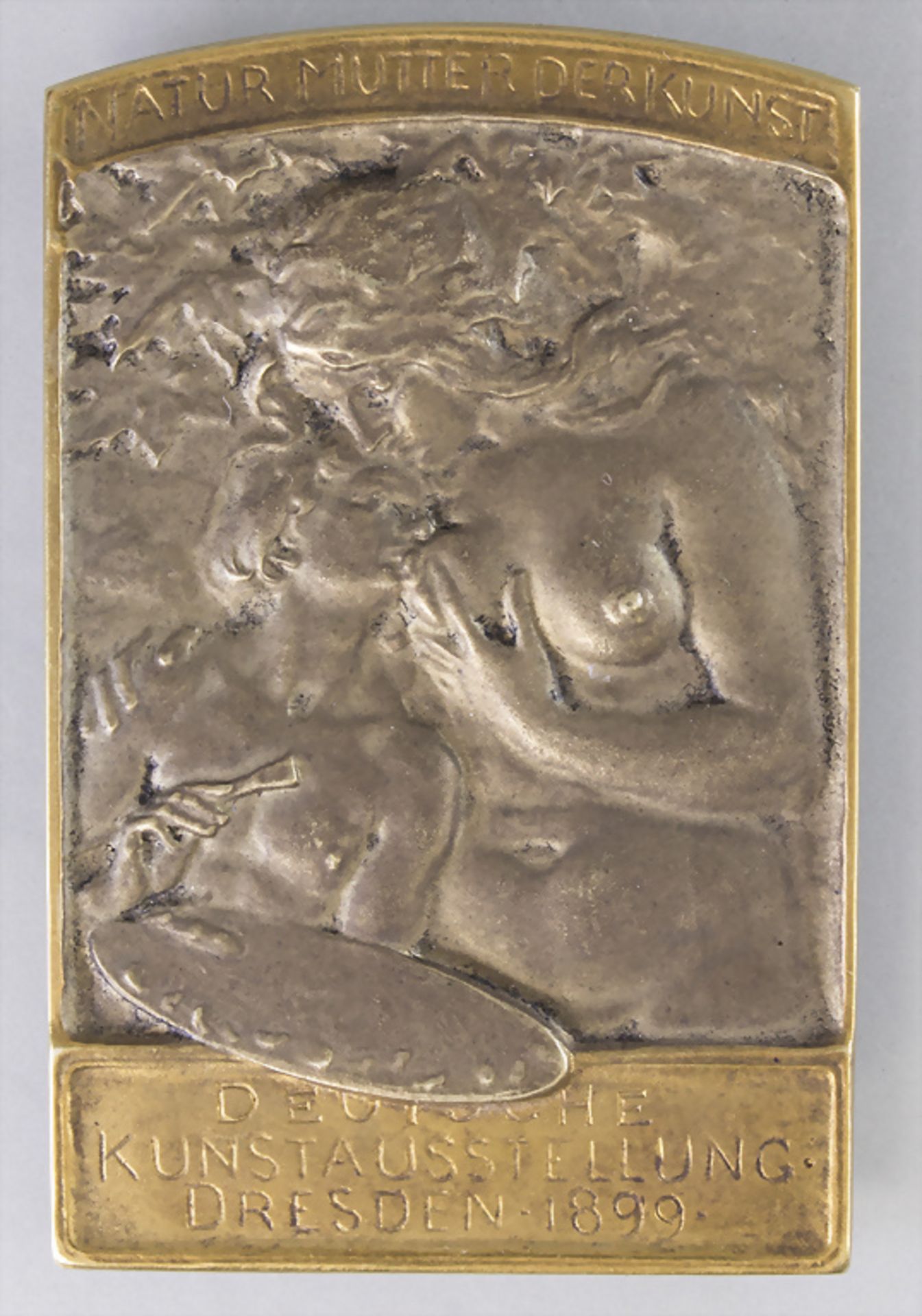Bernhard Pankok (1872-1943), Reliefplakette 'Natur, Mutter der Kunst' zur 'Deutschen ...