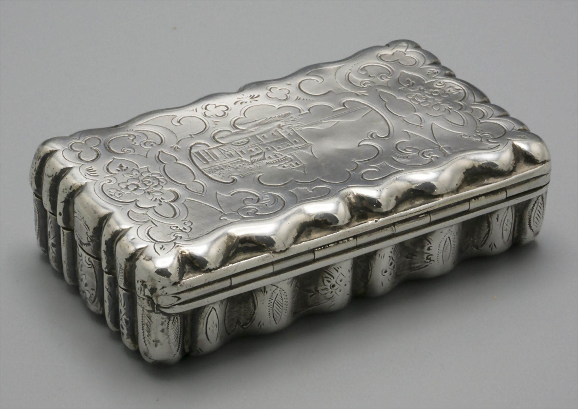 Tabatiere / Schnupftabakdose / A silver snuff box, Edmé Picard, Paris, 1849-1874 - Image 3 of 9