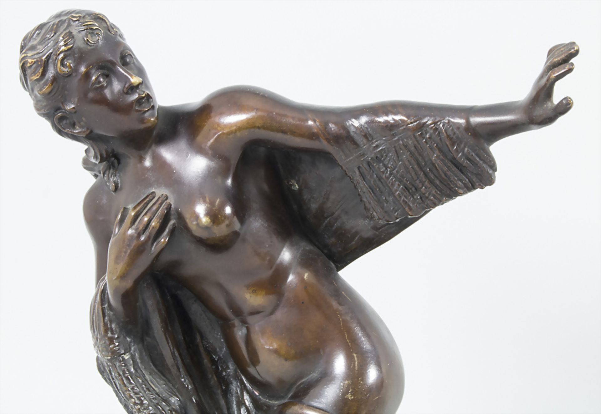 Jugendstil Bronze Halbakt / An Art Nouveau bronze semi nude, Max II HARDL (1879-?), Wien - Bild 2 aus 6