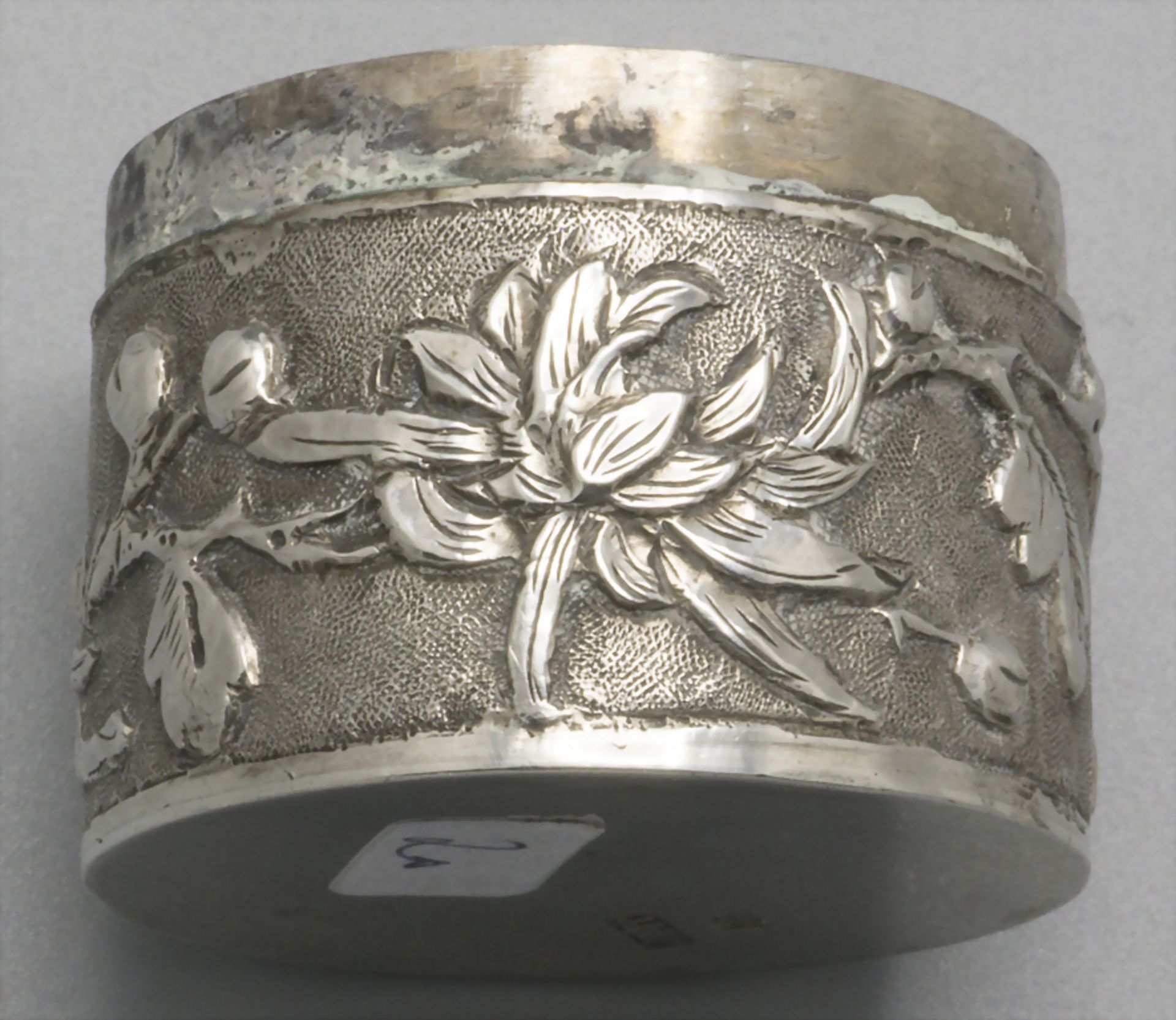 Kleine Dose / A small silver box, China, um 1900 - Image 7 of 8