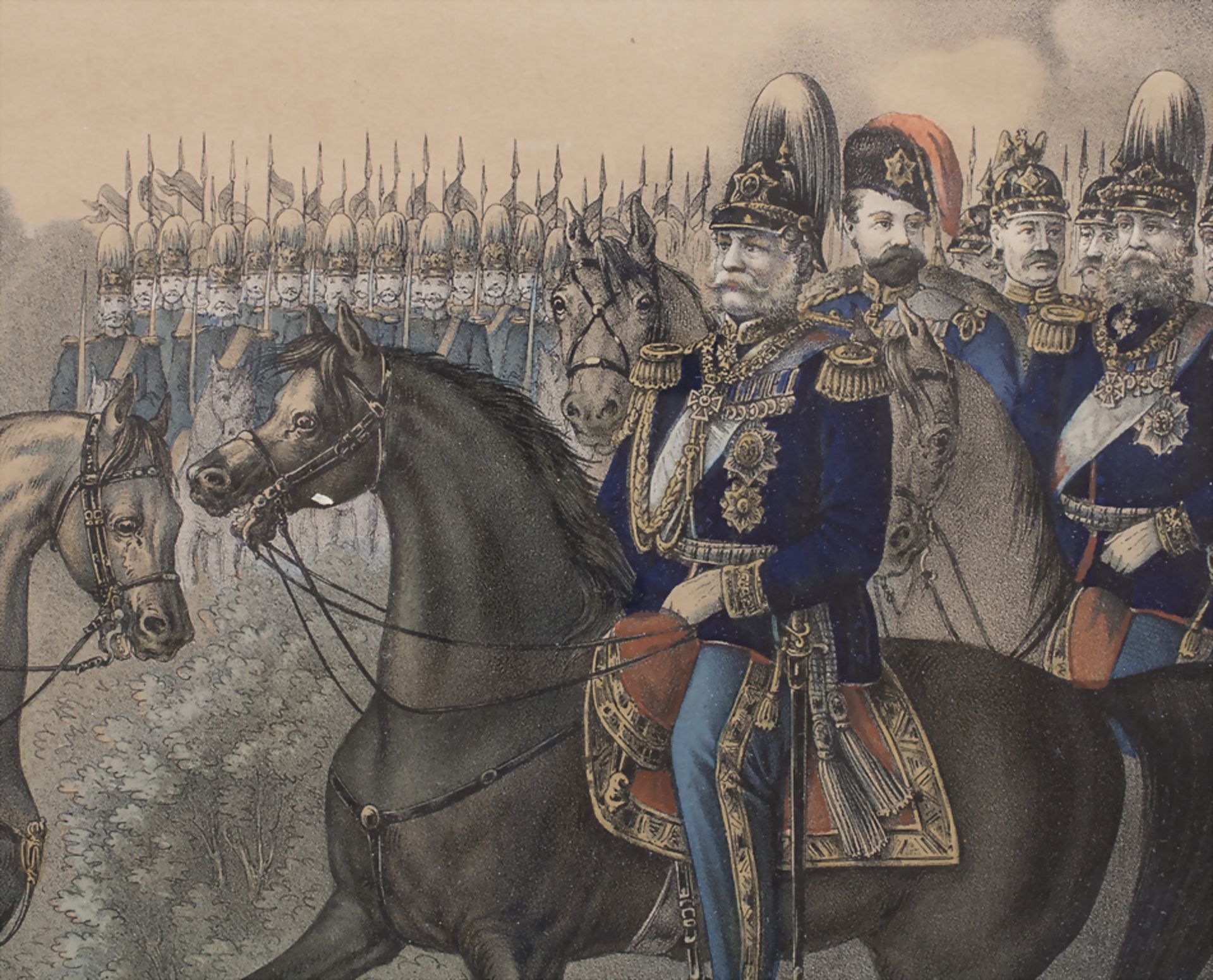 'Kaiser Napoleon III übergiebt seinen Degen dem König von Preußen am 2. Sept. 1870' / 'Emperor ... - Image 3 of 3