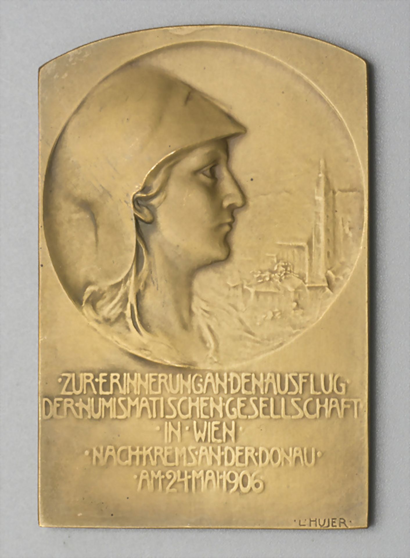 Plakette 'Numismatische Gesellschaft Wien', 1906