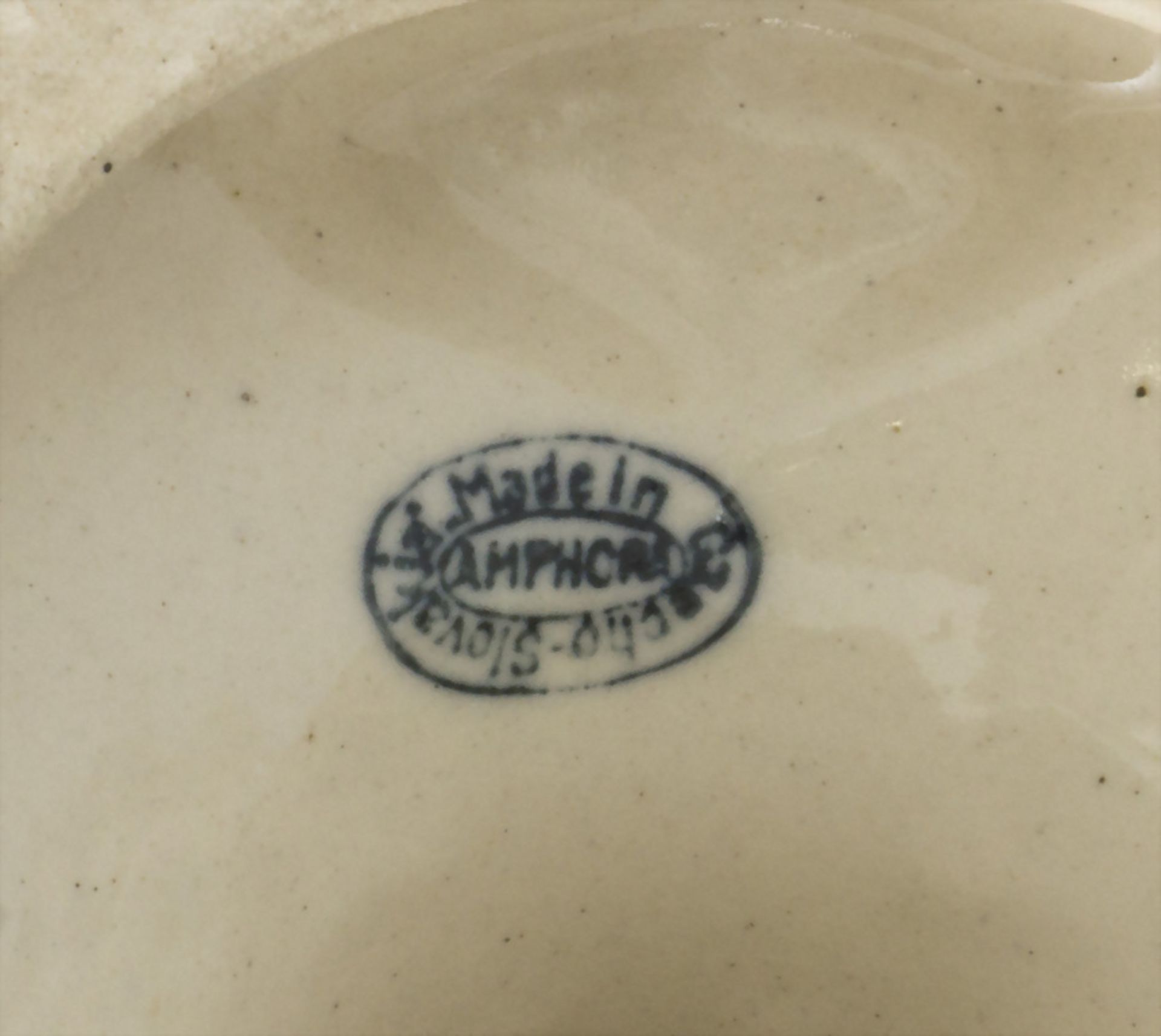 Dreihenkelschale / A faience bowl with 3 handles, Amphora-Werke, Riessner, Stellmacher & ... - Image 6 of 6