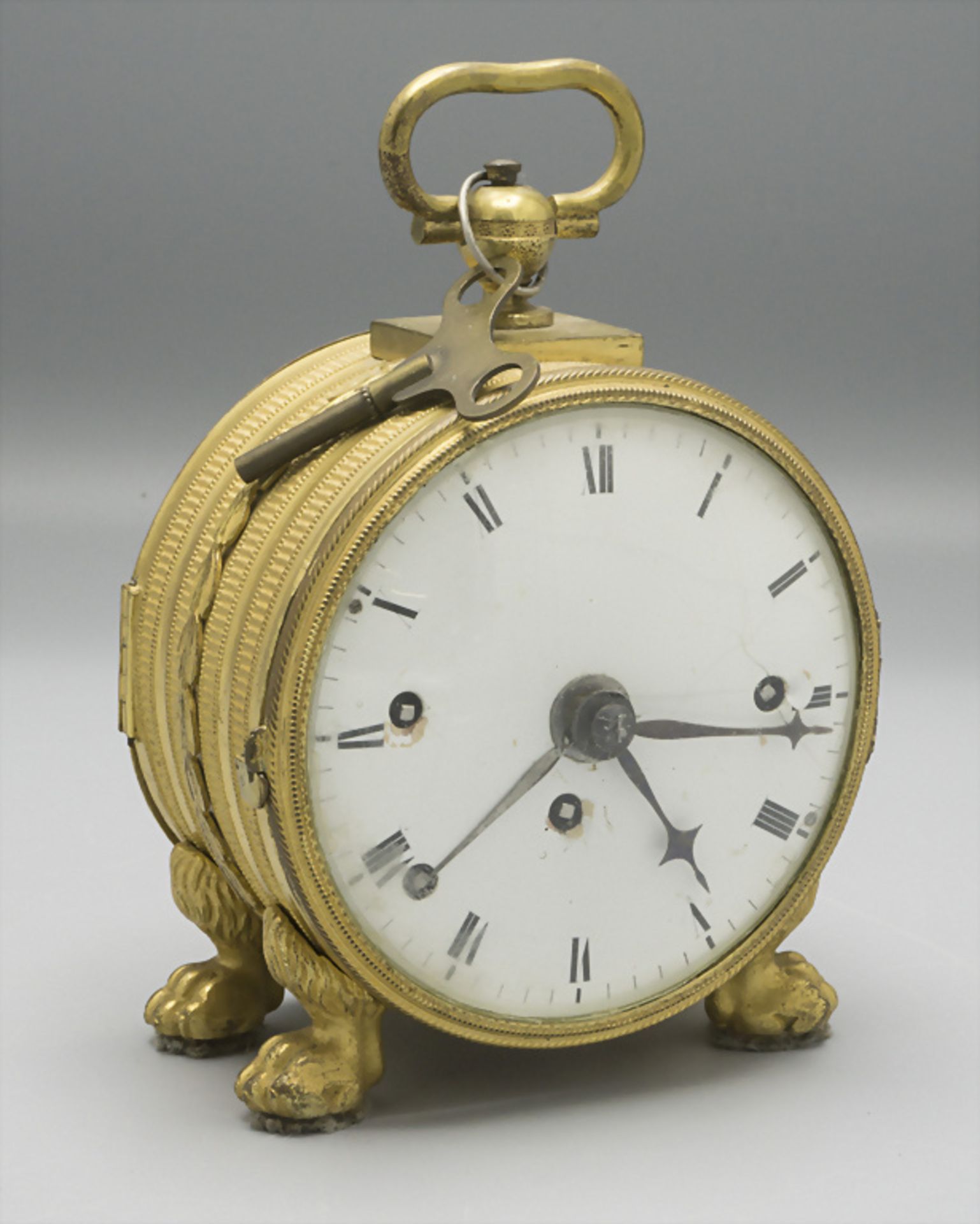 Empire Reisewecker, sog. 'Offiziersuhr mit Wiener 4/4-Schlag' / An Empire travel clock, Wien, ...