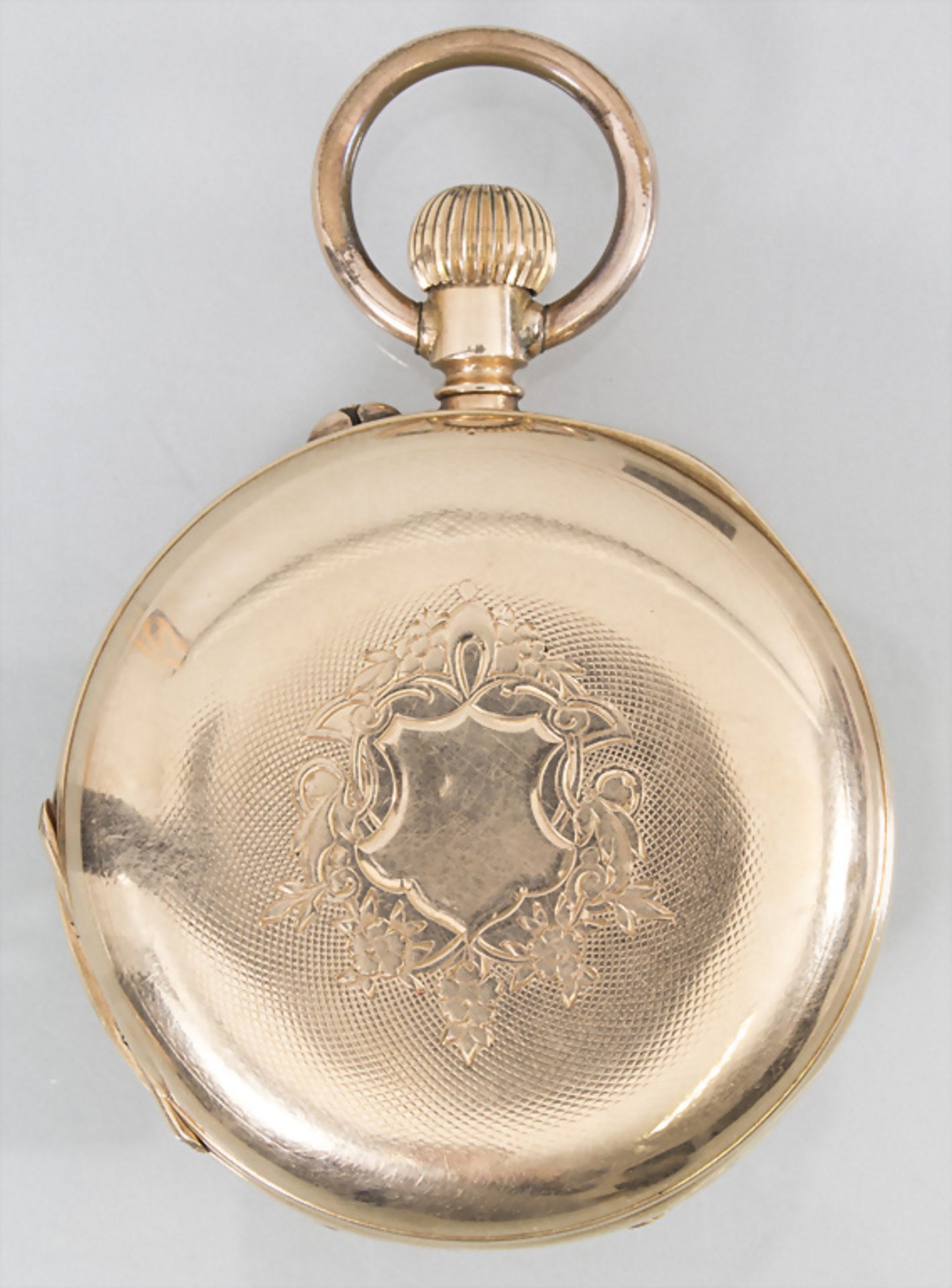 Taschenuhr Halb-Savonette / A 14k gold pocket watch, Schweiz, um 1900 - Image 2 of 5