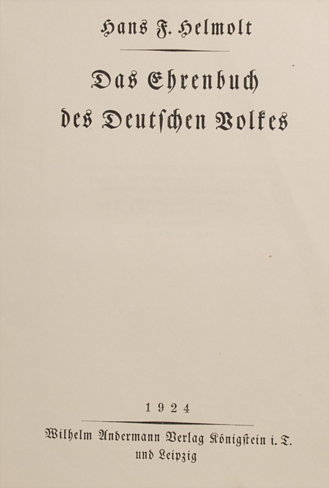 Konvolut Bücher: Deutsches Volk / A set of books: The German People - Image 2 of 10