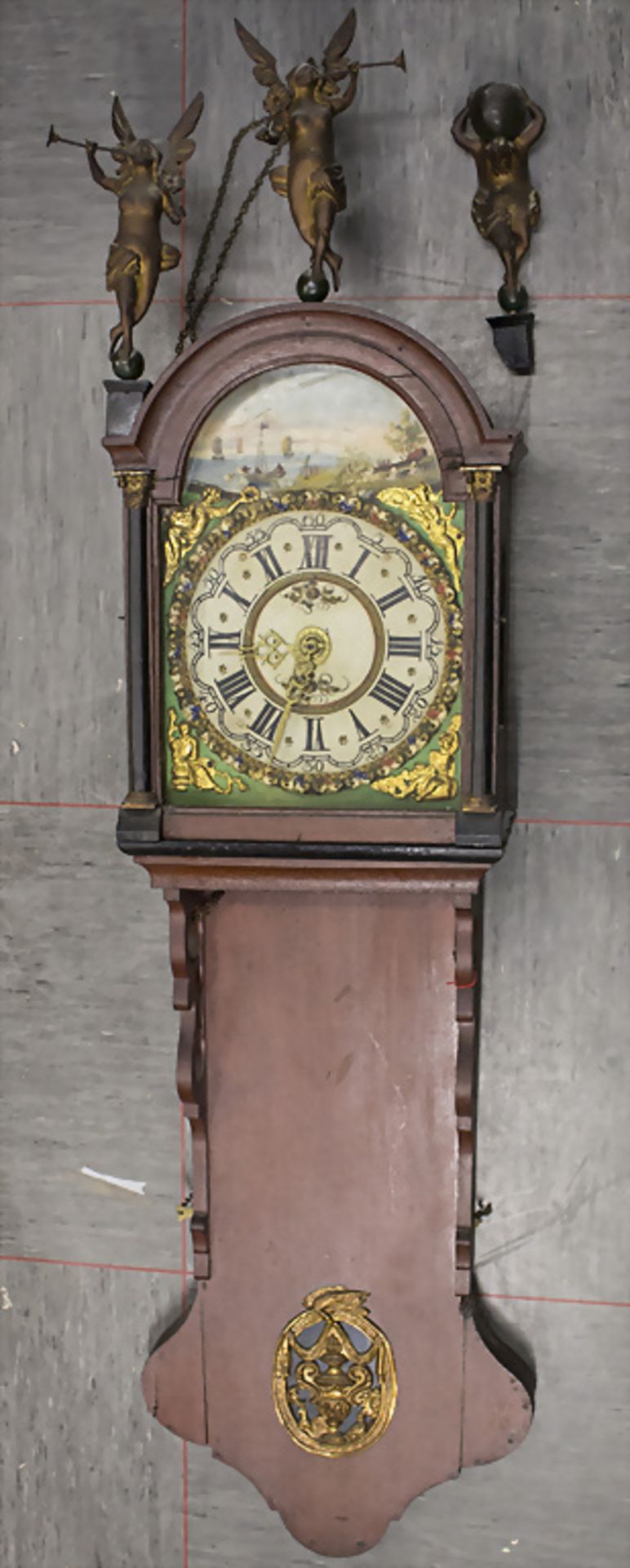 Wanduhr / A wall clock, 20. Jh.