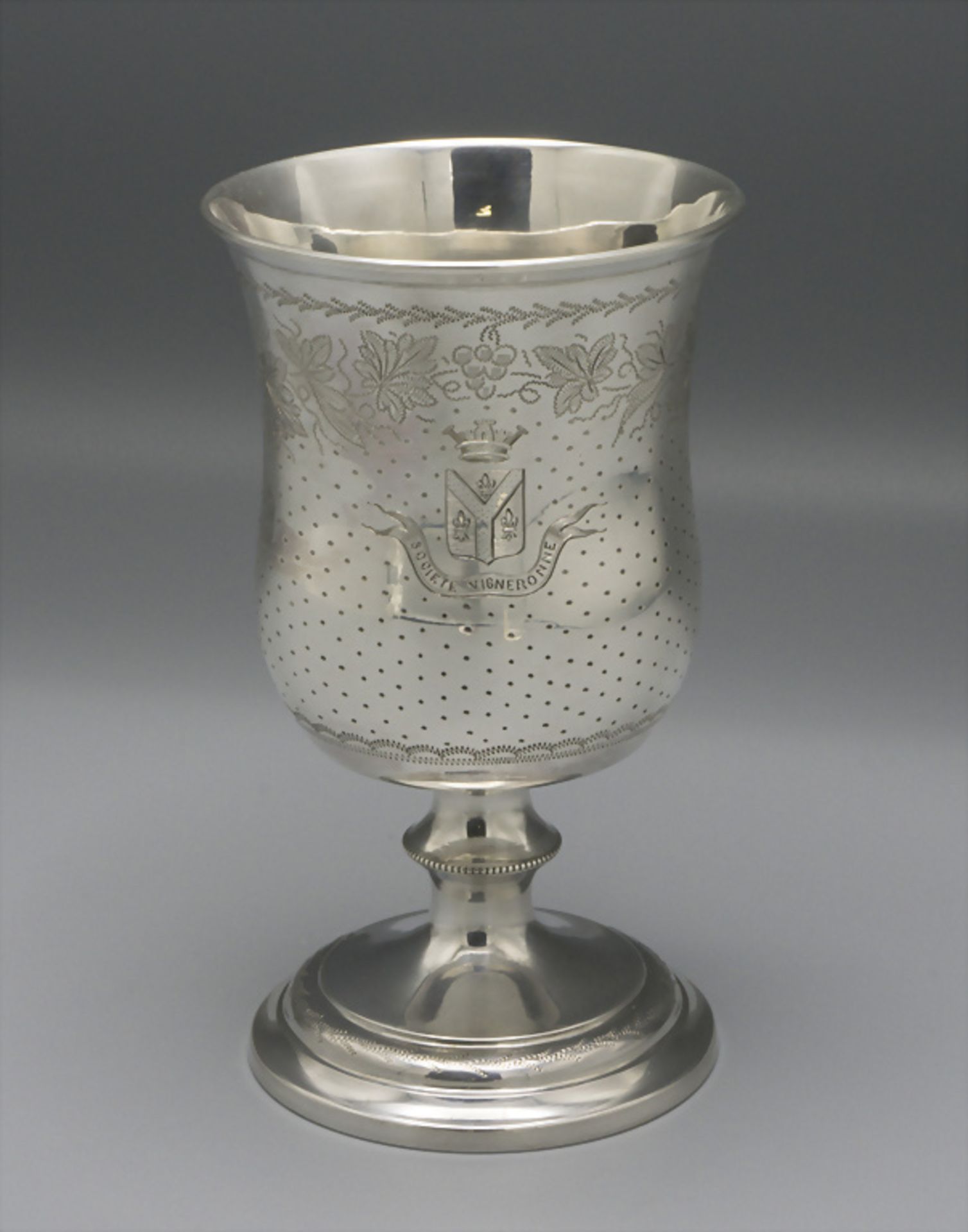 Weinbecher / A silver beaker, César Tonnelier, Paris, nach 1845 - Image 3 of 10