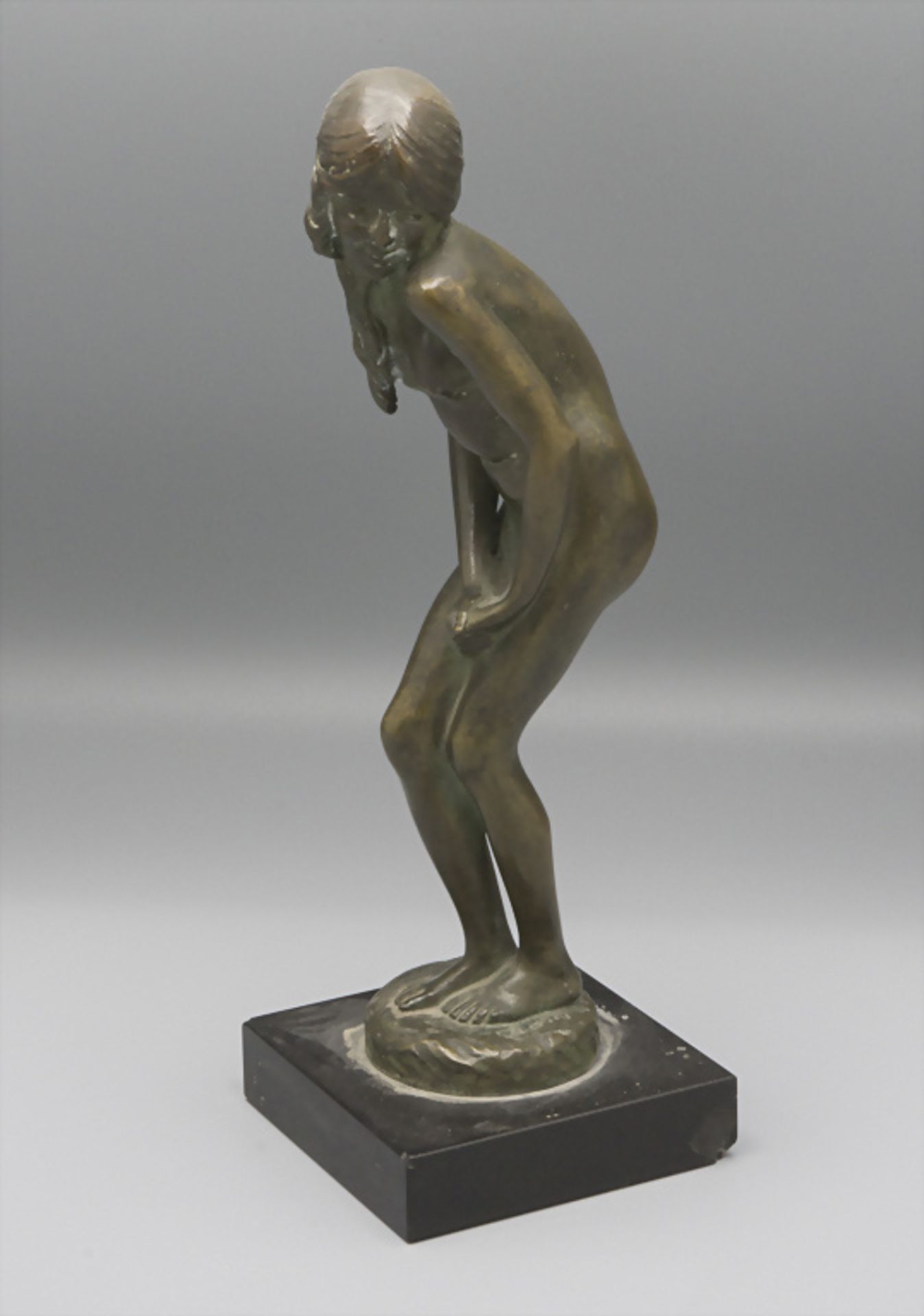 Anders Leonard Zorn (1860-1920), Weiblicher Jugendstil Akt / An Art Nouveau bronze sculpture ...