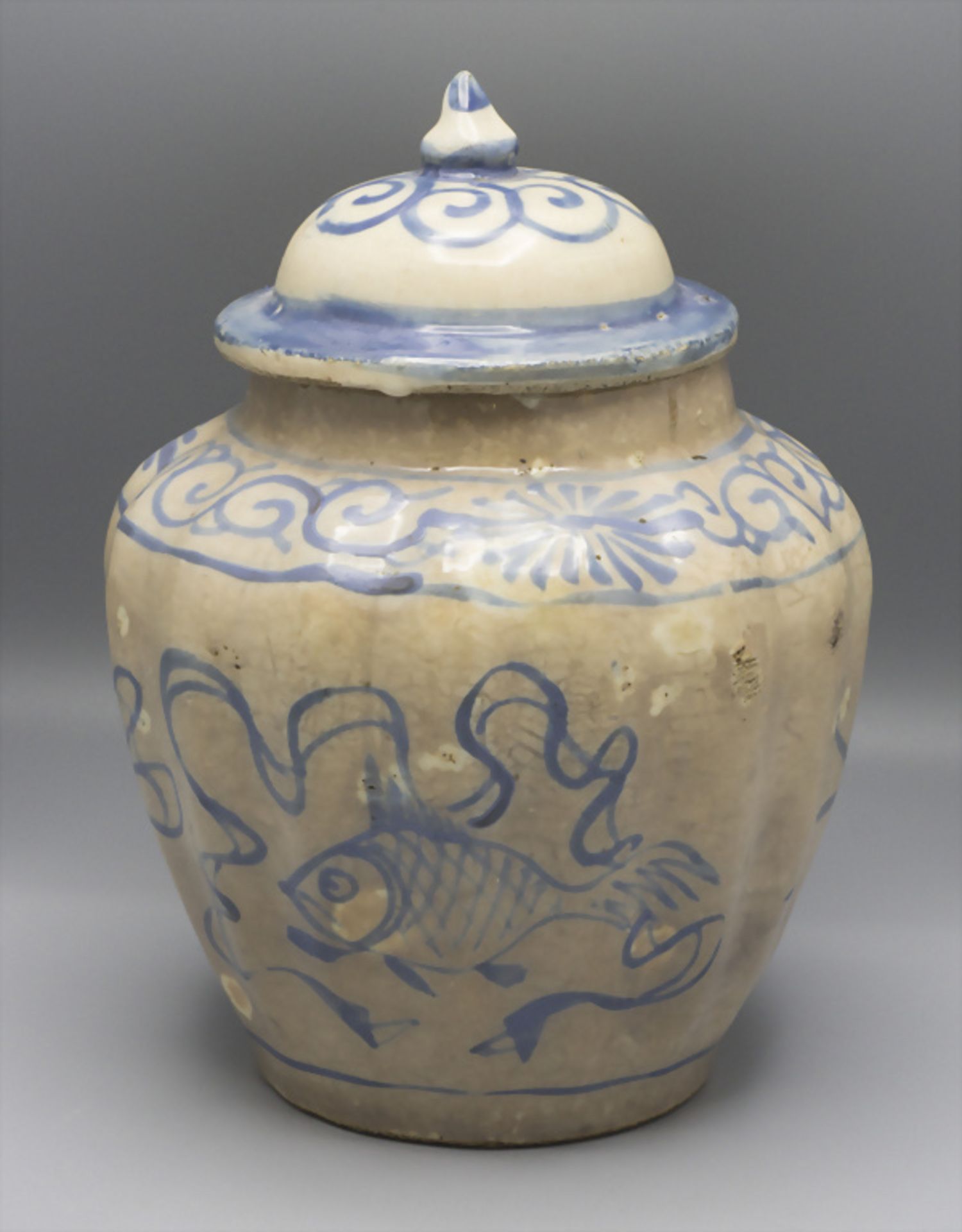 Vorratsbehälter / A ceramic storage jar, wohl China oder Tibet, 18. Jh