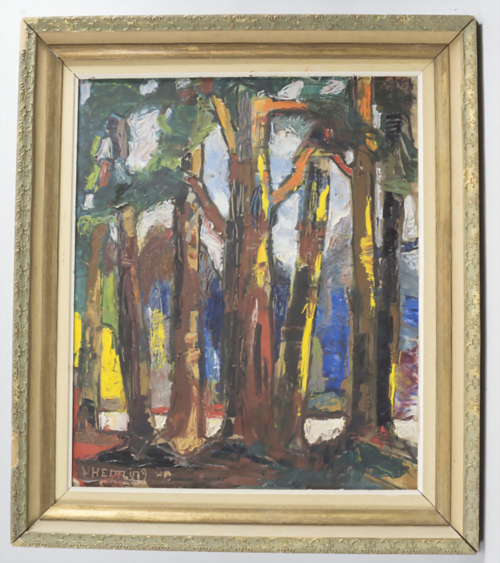 Abstrakte Waldlandschaft / An abstract forest landscape, um 1950 - Image 2 of 5