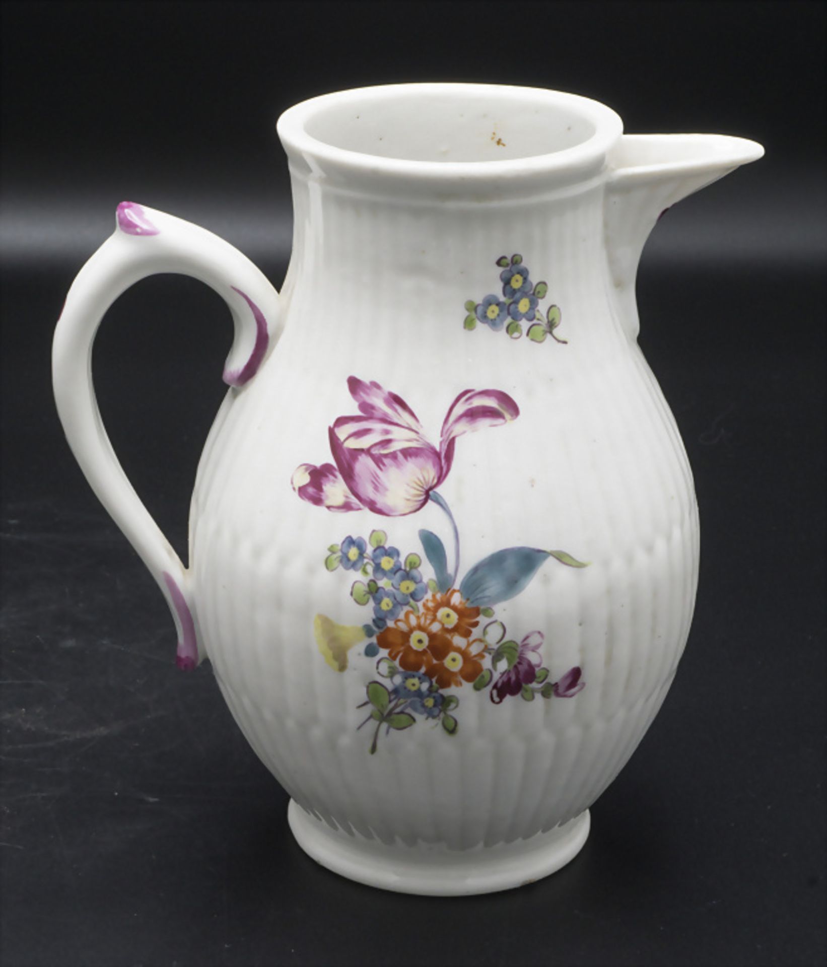 Mokkakanne / kleine Kaffeekanne mit Blumendekor / A coffee pot with flowers, Rauenstein, ... - Image 2 of 7