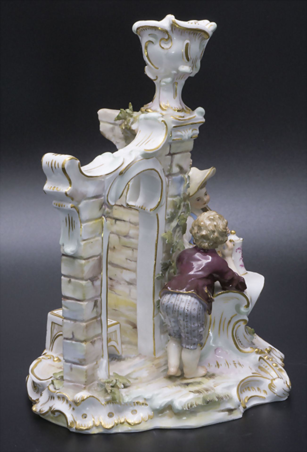 Figürlicher Handleuchter / A figural candlestick, Meissen, um 1860 - Image 4 of 7