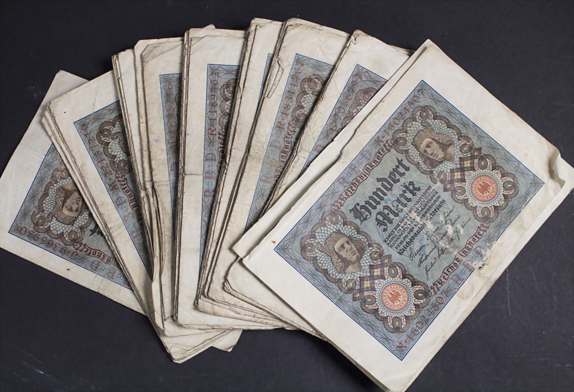 Sammlung deutscher Banknoten / A collection of German banknotes, 1920