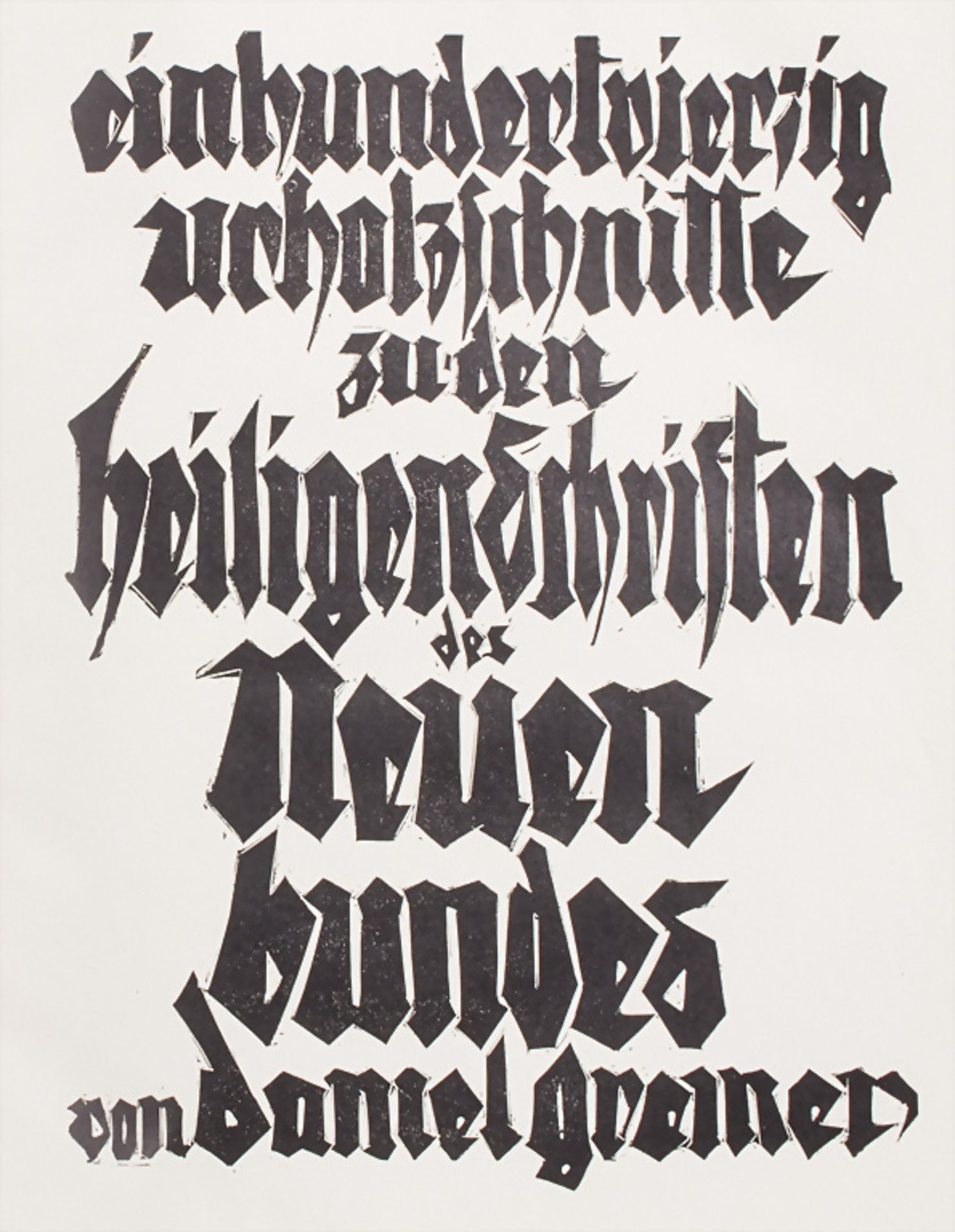 Daniel Greiner (1872-1943) 'Greinerbibel' Bd. 1/3 / 'Greiner Bible' vol. 1/3, 1931