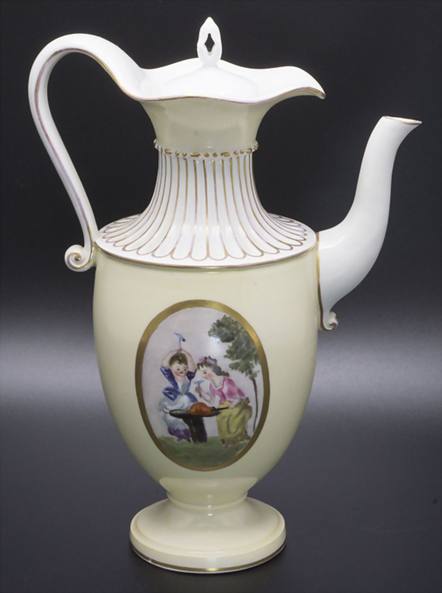 Kaffeekanne / A coffee pot, Meissen, um 1840 - Image 3 of 8