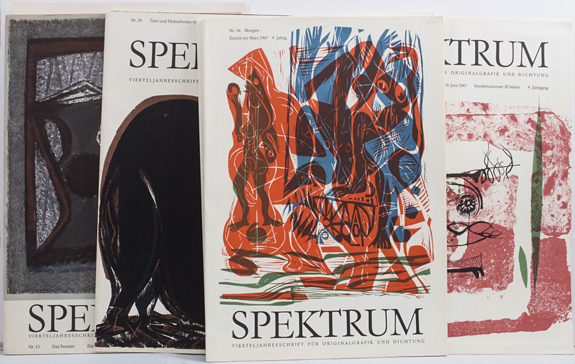 6 Ausgaben 'Spektrum' / A set of six issues 'Spektrum', Zürich, 1961-68