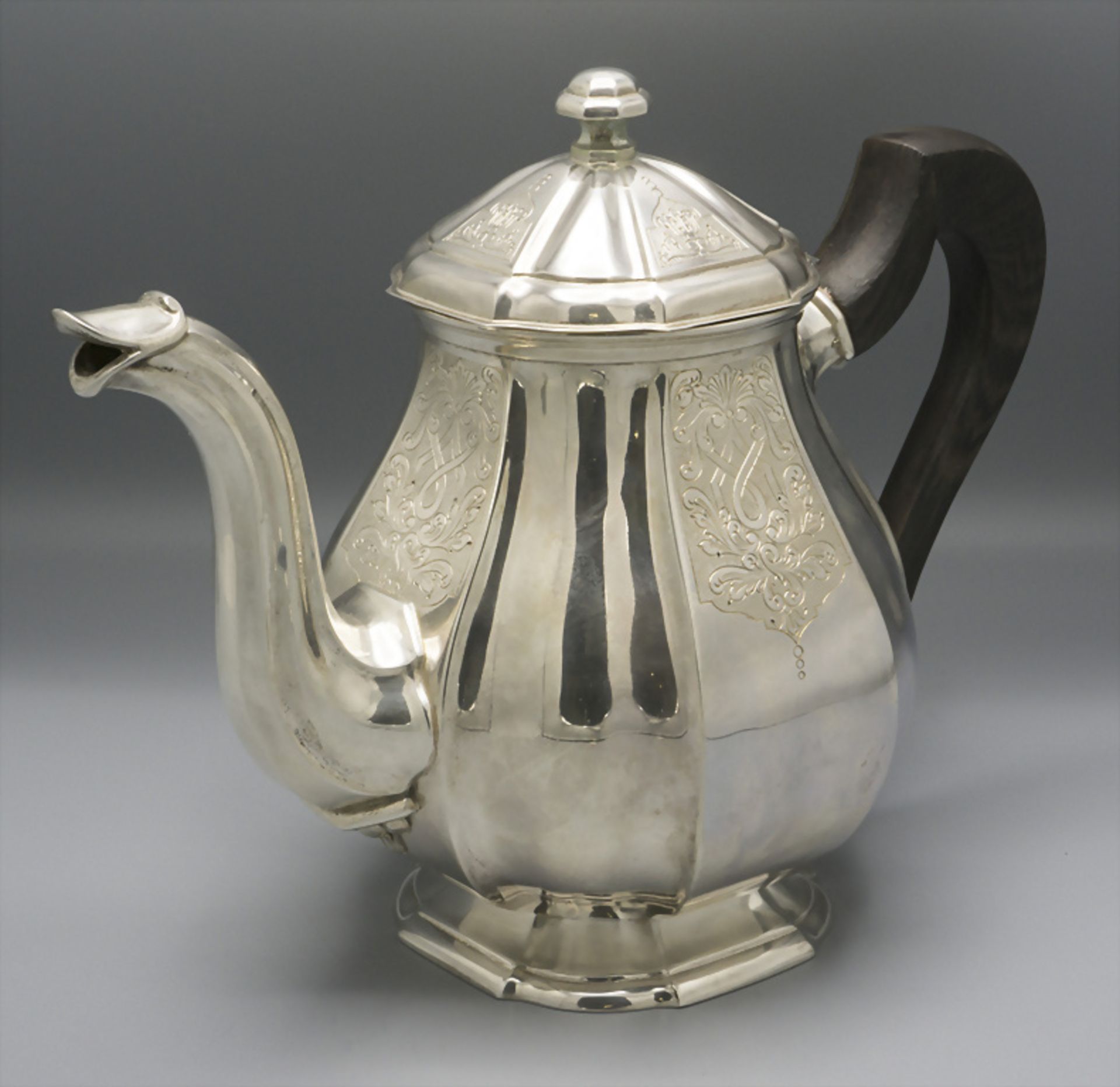 Teekanne / A ´silver tea pot, Belgien, um 1900 - Image 2 of 6