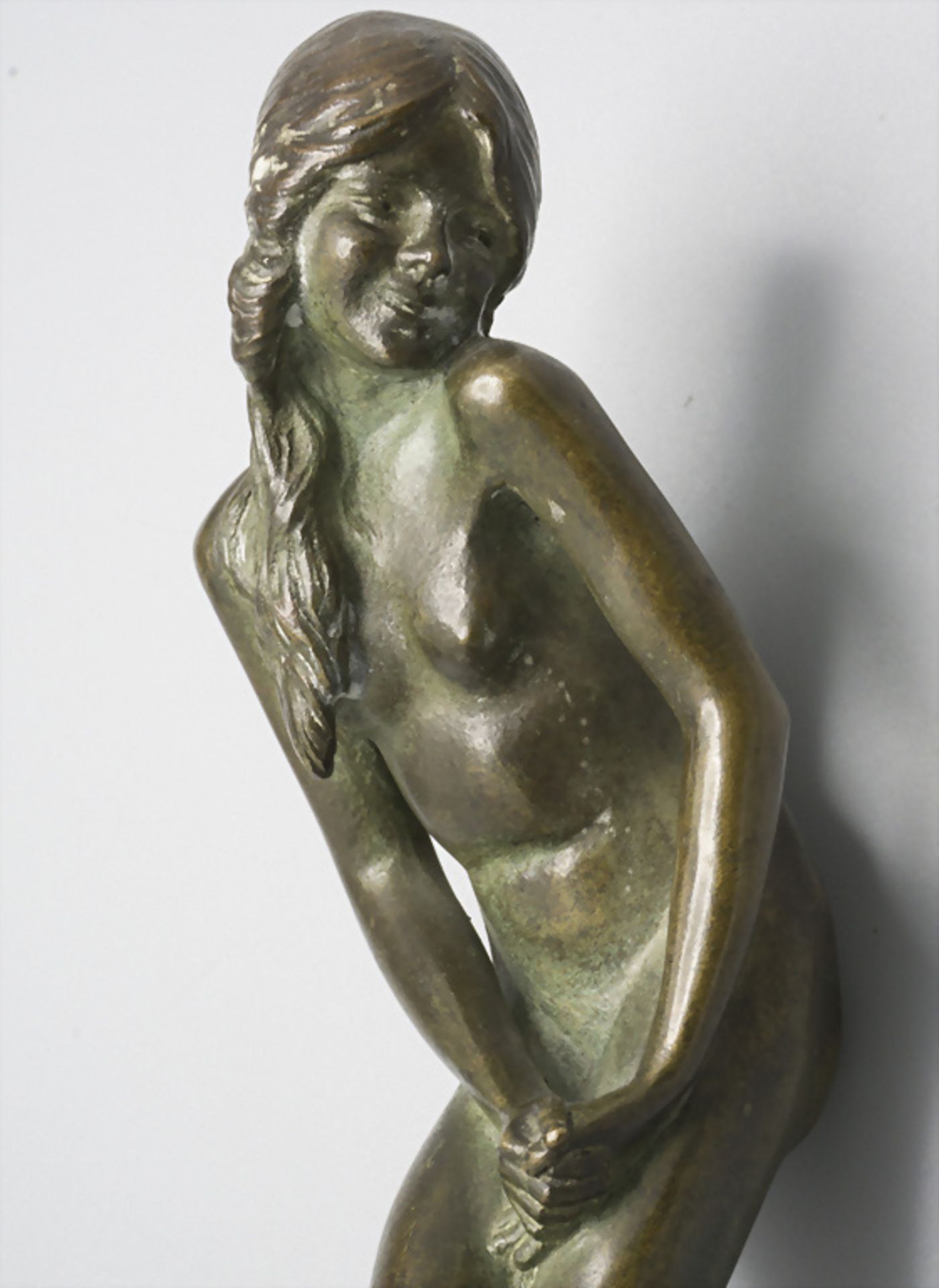 Anders Leonard Zorn (1860-1920), Weiblicher Jugendstil Akt / An Art Nouveau bronze sculpture ... - Image 6 of 8